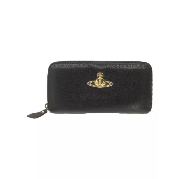 Vintage Wallets Vintage × Vivienne Westwood Vivienne Westwood Orb Plate LOGO Black