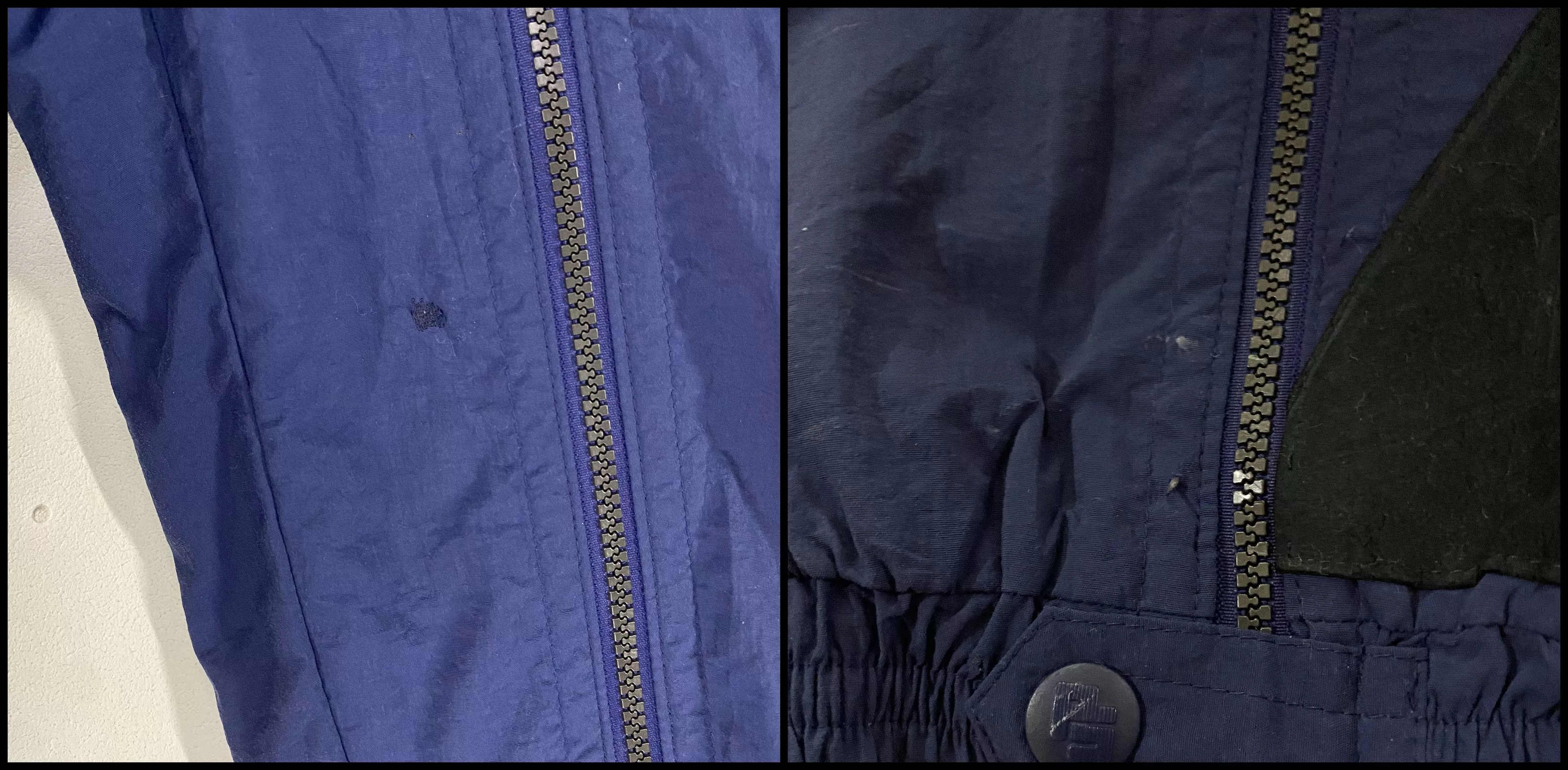 Designer Overalls Jumpsuits Designer 90s Peter Steinebronn double zip up parachute coverall Blue Streetwear