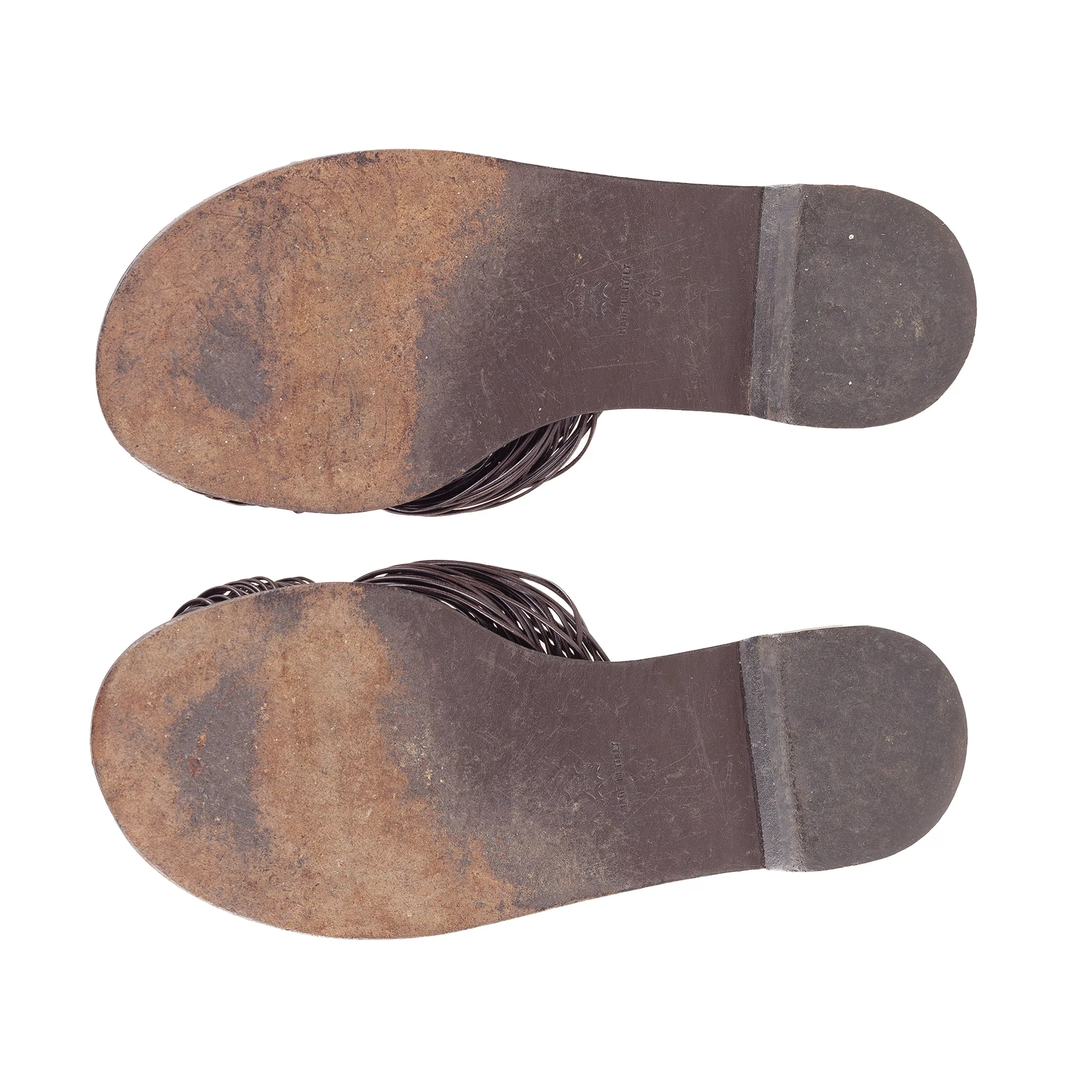 Jil Sander Sandals Jil Sander × Vintage JIL SANDER Brown Flat Sandals (36 EU)