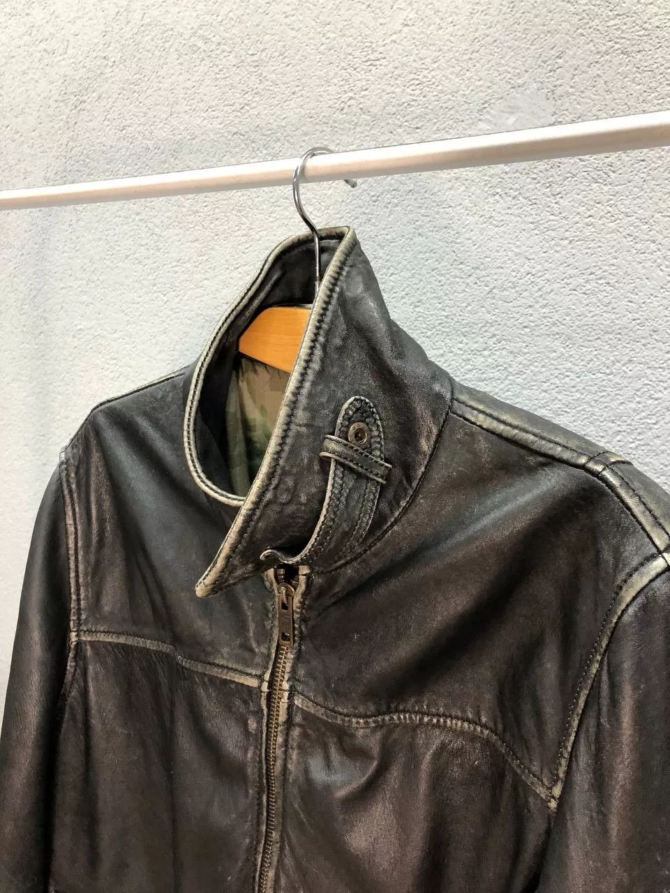 Camel Leather Jackets Camel Active leather mens Jacket 50 / Large Black