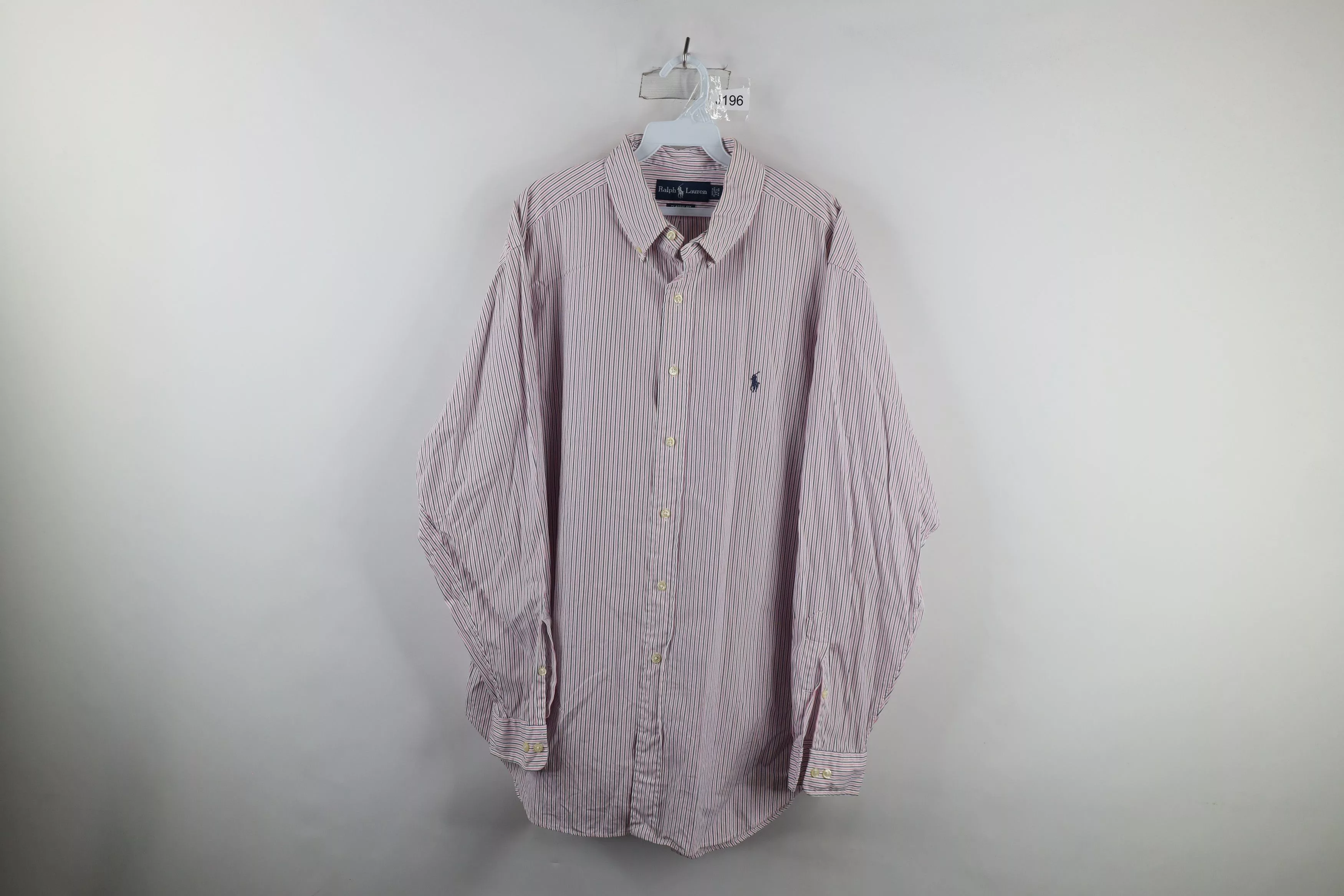 Ralph Lauren Shirts Button Ups Ralph Lauren × Vintage Vintage 90s Ralph Lauren Fit Striped Button Down Shirt Pink Multi