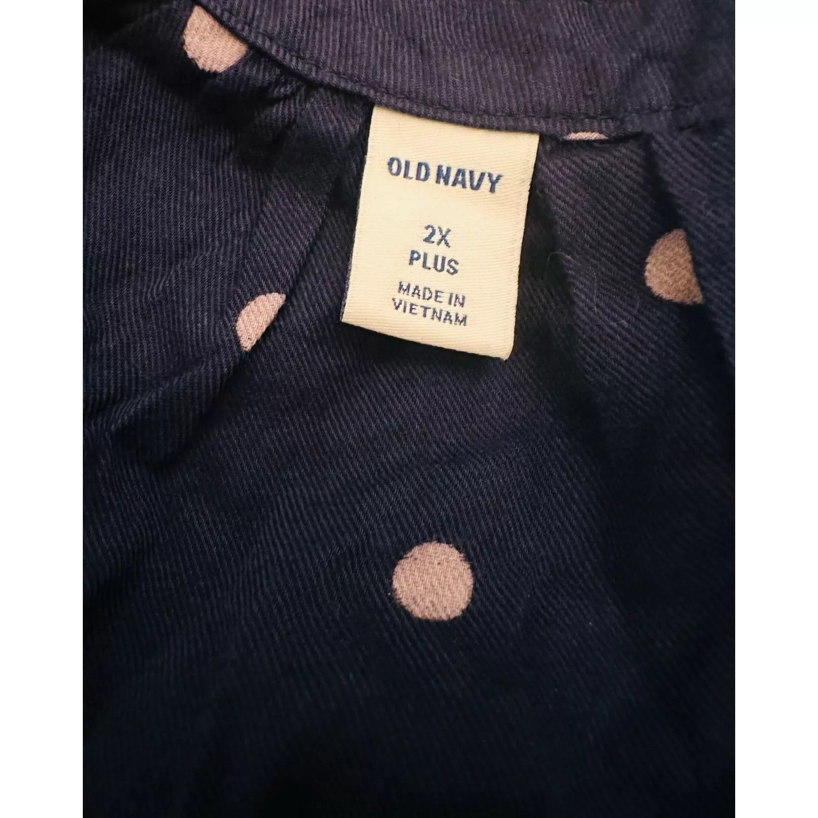 Old Navy Blouses EUC Old Navy Polka Dot Tunic Top Size 2X Blue