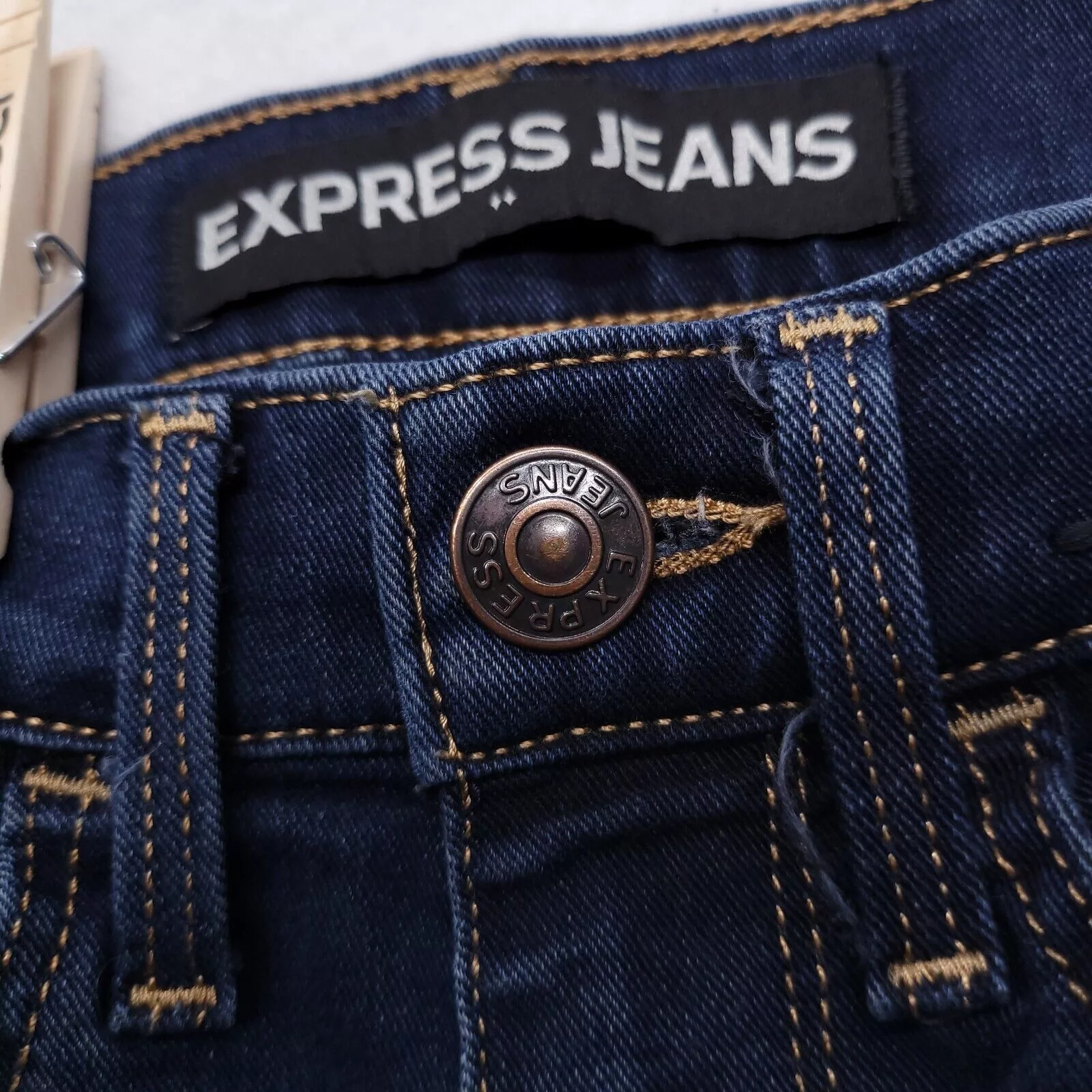 Express Jeans Express Supersoft Super Skinny Denim Jeans Womens Size 0S Blue
