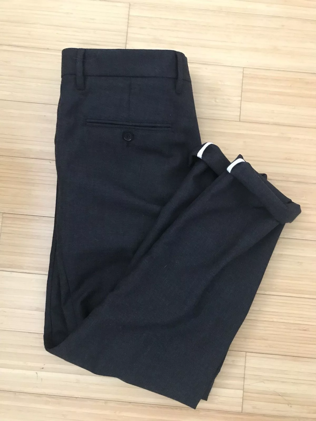 Norse Projects Suits Norse Projects Thomas Charcoal Gray Wool Suit Cropped Notch Cropped Pants