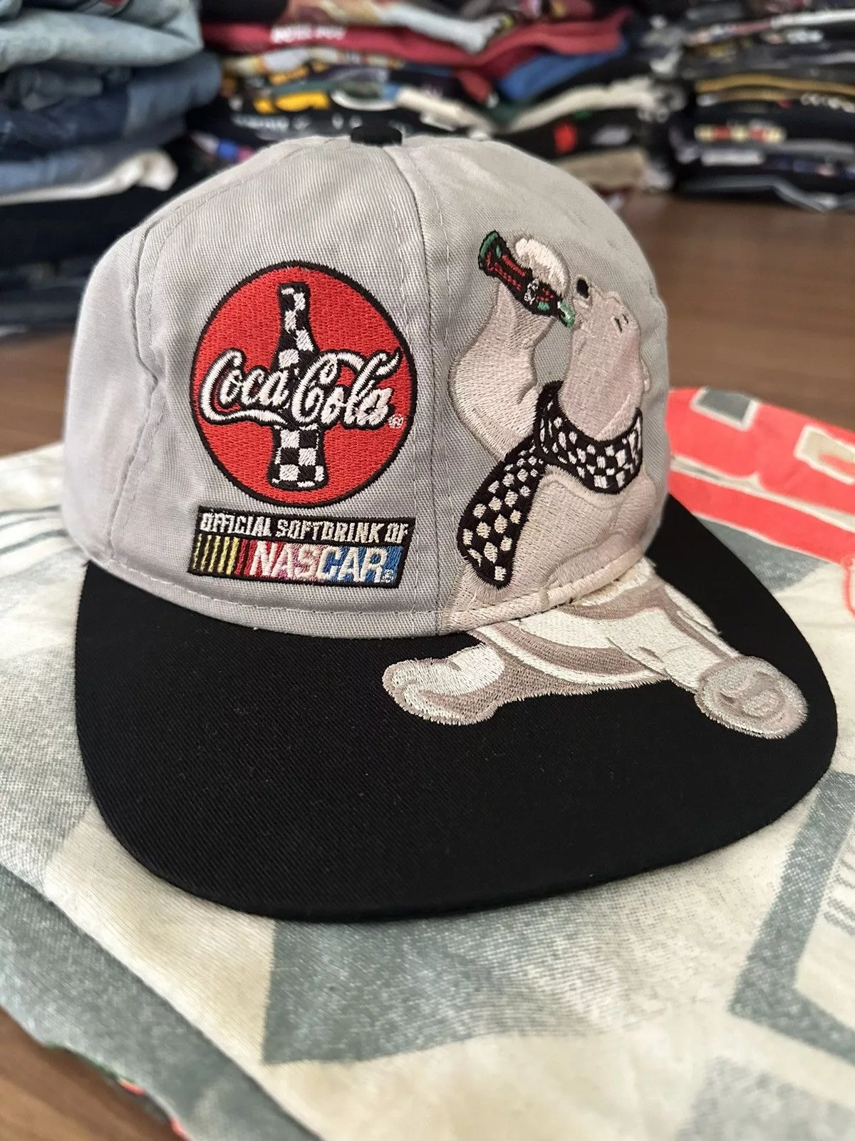 Coca Cola Hats Coca Cola × NASCAR × Vintage VINTAGE MADE IN USA COCA COLA NASCAR TEAM Gray