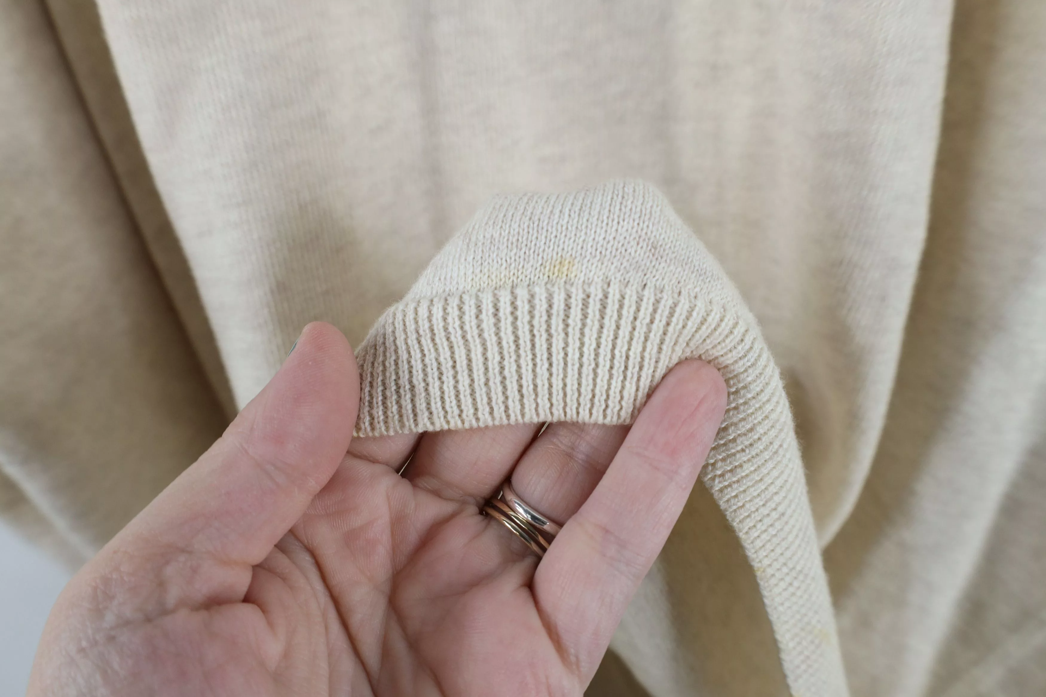 Vintage Sweaters Knitwear Vintage 90s Streetwear Knit Collared Pullover Sweater Beige