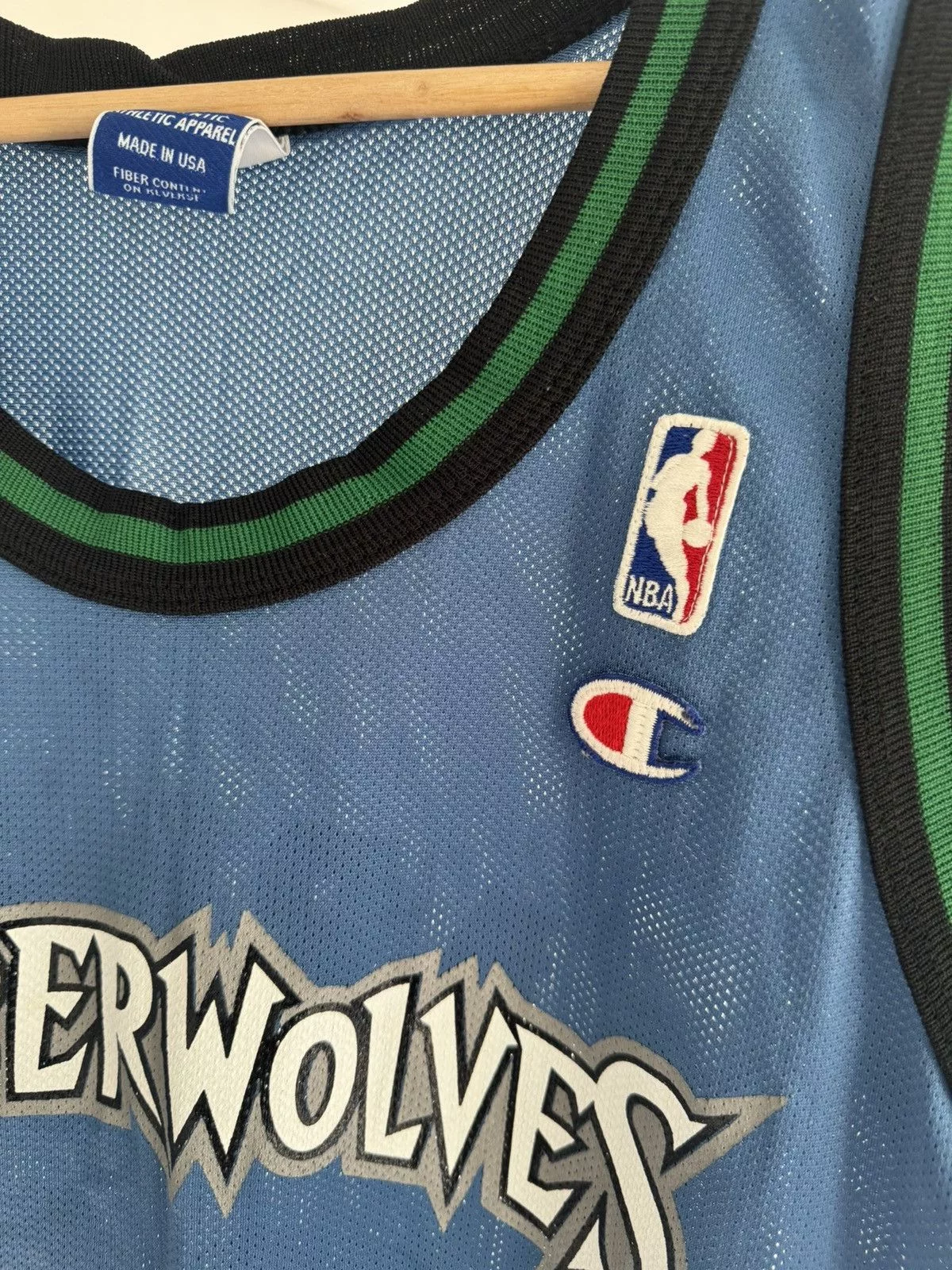 Champion Jerseys Kevin Garnett Timberwolves Champion Jersey size 44 Blue