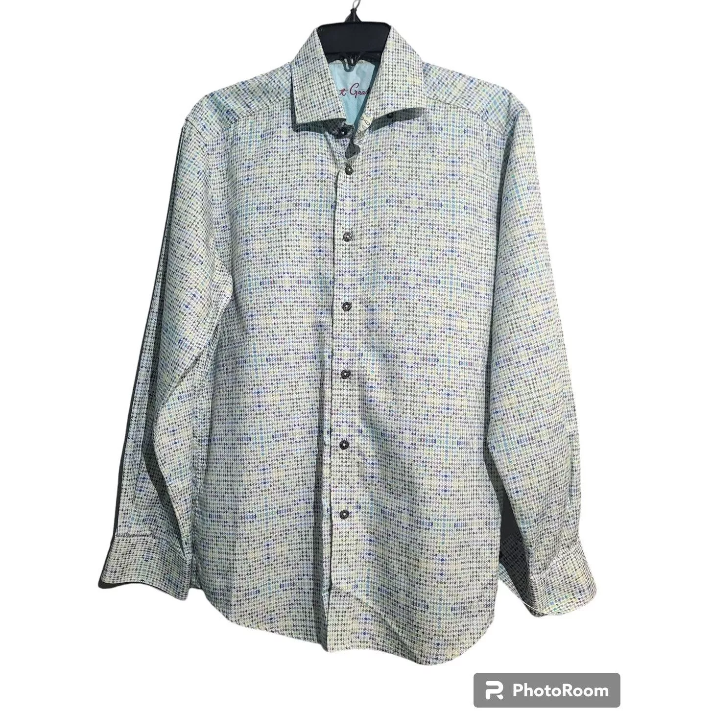 Robert Graham Shirts Button Ups Robert Graham Multi color Geometrical Print Button Shirt