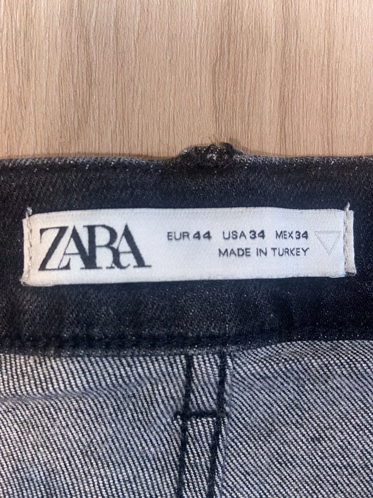 Zara Denim Black Distressed Zara Jeans - Size 34 US