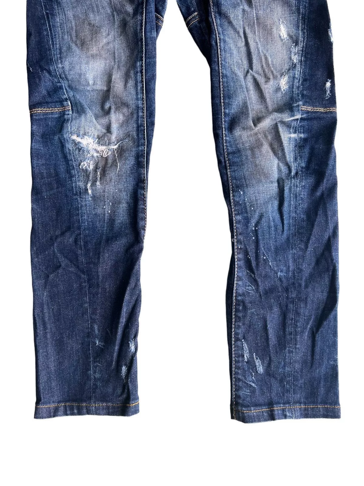 Dsquared2 Denim 2017 DSQUARED2 🇮🇹 Tidy Biker Jeans Denim Distressed Blue