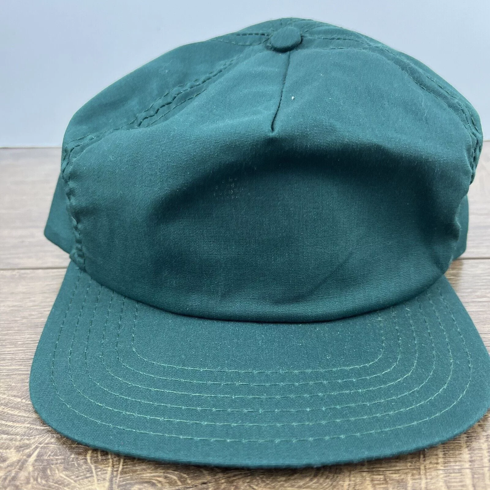 Other Hats Other Plain Green Hat Snapback Adjustable Adult Size Hat Green Cap