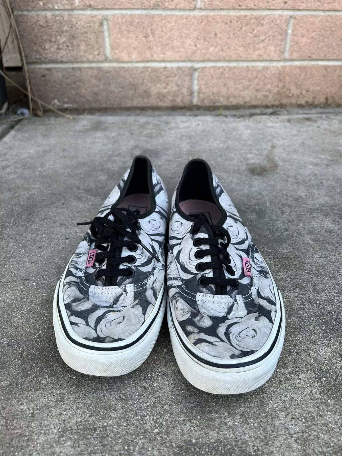 Vans Low Top Sneakers White rose vans