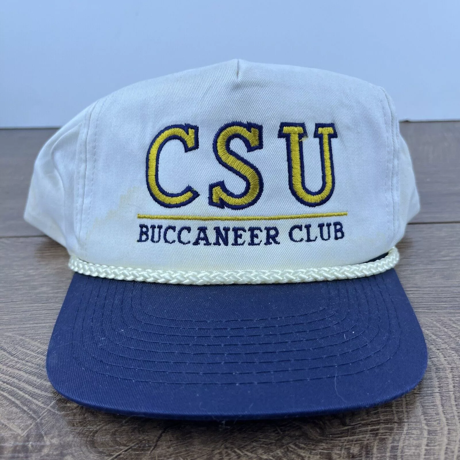 Other Hats Other CSU Buccaneer Club Hat CSU White Hat Adjustable Snapback Adu