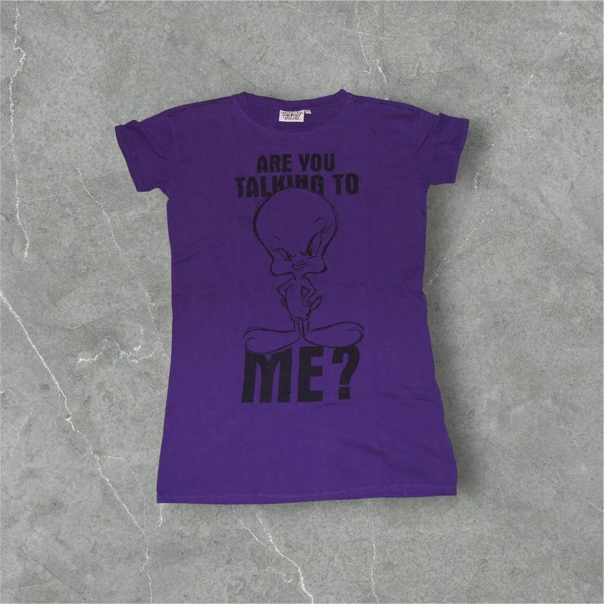 Other Short Sleeve T Shirts Other Original Looney Tunes Tunic T-Shirt Size S New Swag Fit Tees Purple Vintage