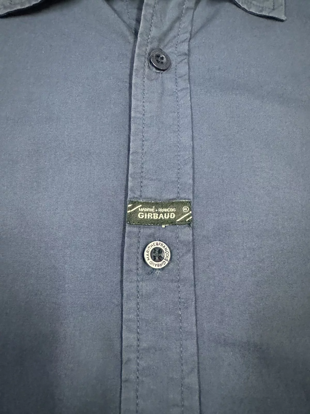 Marithe + Francois Girbaud Shirts Button Ups Marithe + Francois Girbaud Vtg🔥Marithe Francois Girbaud Printed Button Ups Shirt Blue