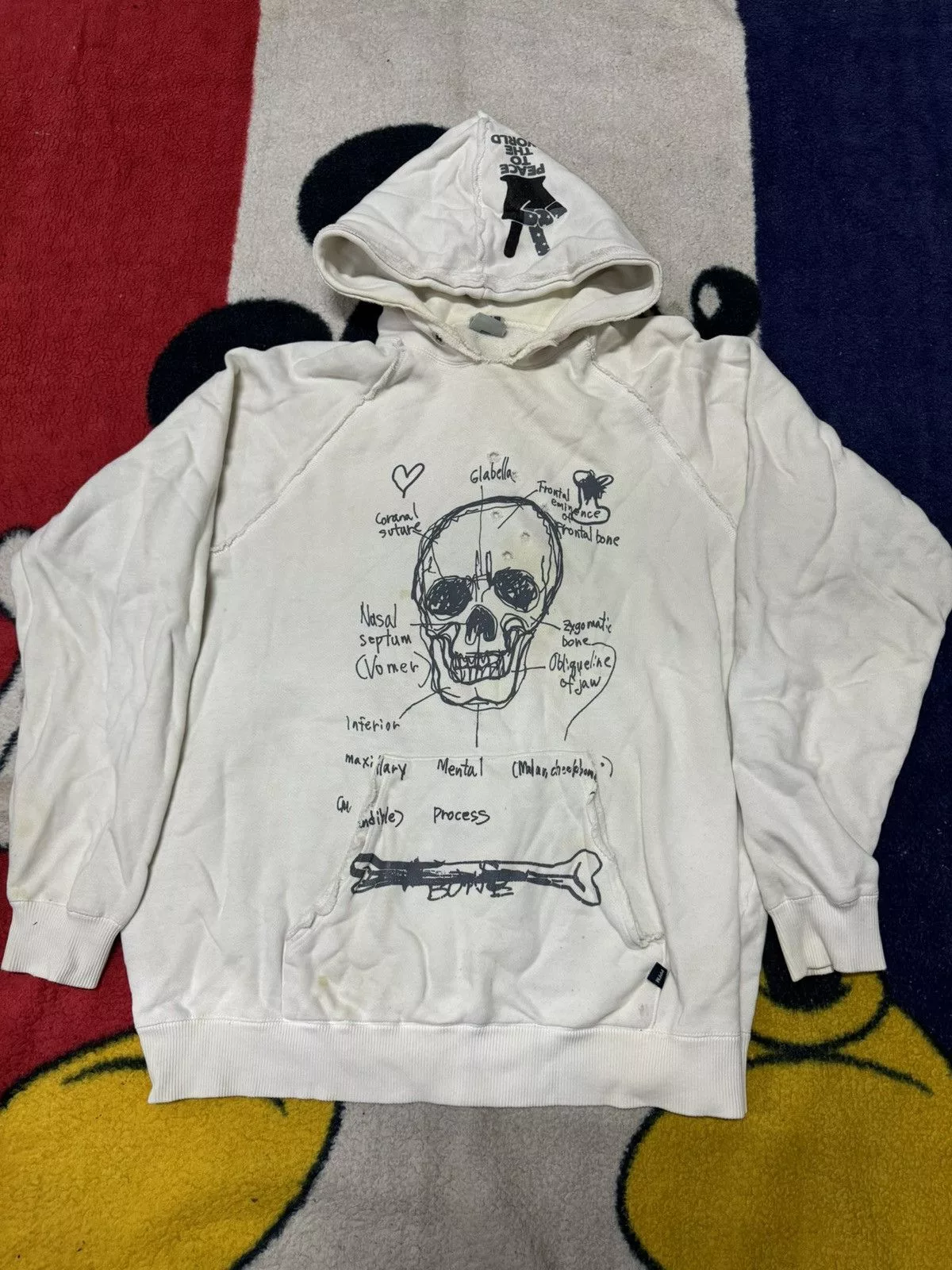 PPFM Sweatshirts Hoodies PPFM × Seditionaries PPFM BONDAGE ANARCHY STYLE JACKET White Streetwear
