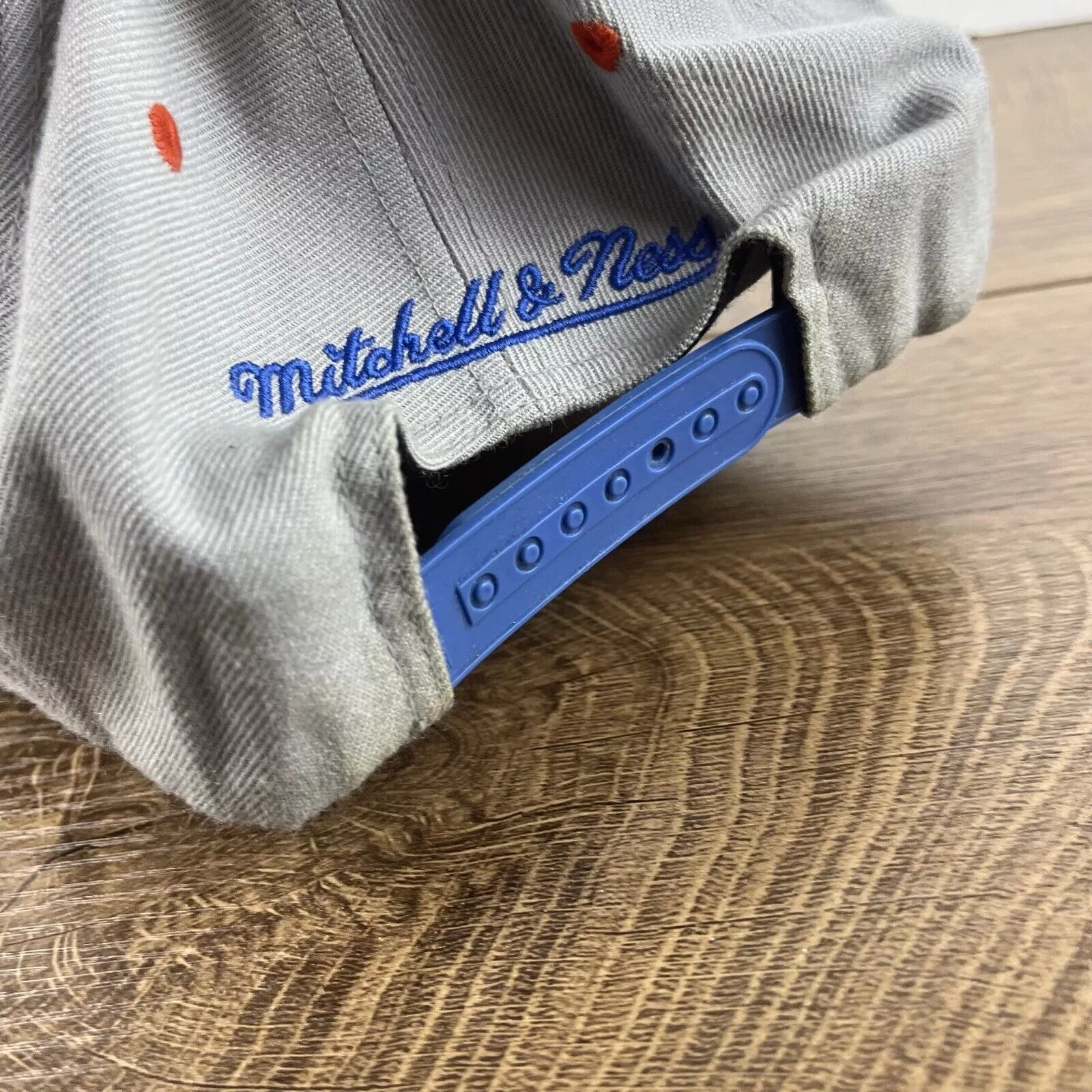 Mitchell & Ness Hats Oklahoma City Thunder Hat Mitchell & Ness Snapback Gray Hat
