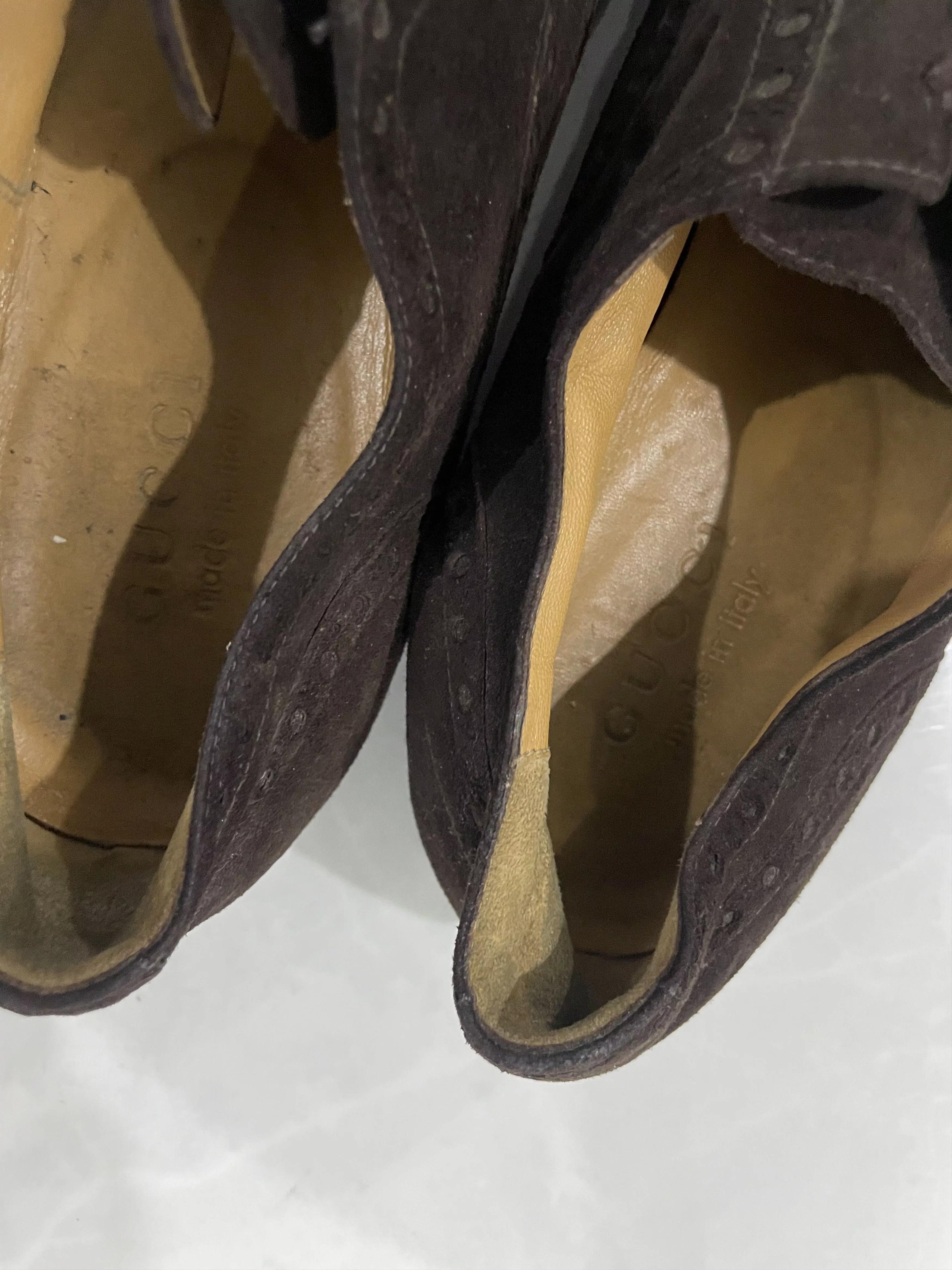 Gucci Formal Shoes Gucci suede shoes Brown