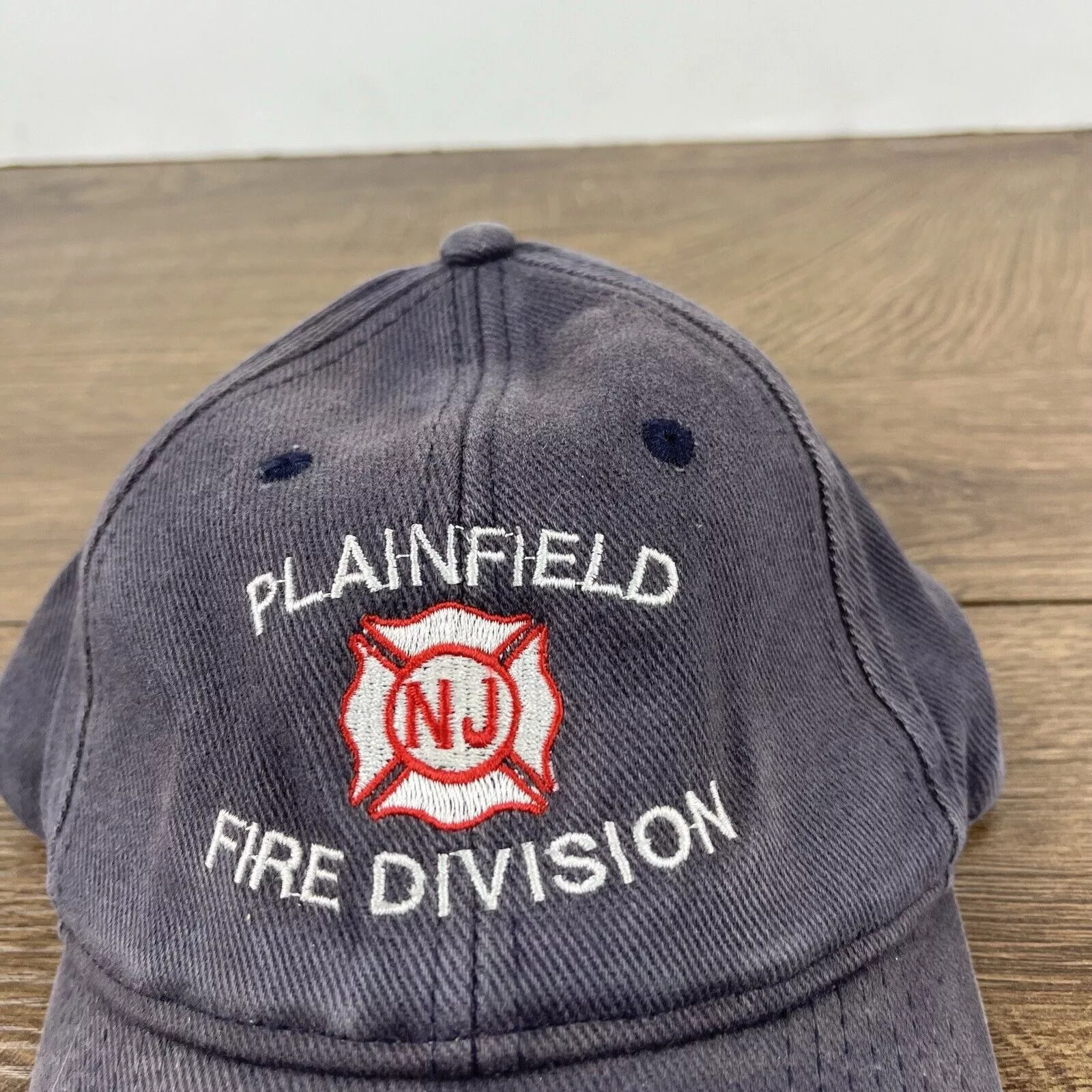 Other Hats Other Plainfield Fire Division Hat NJ Hat Gray Hat Adjustable Gray