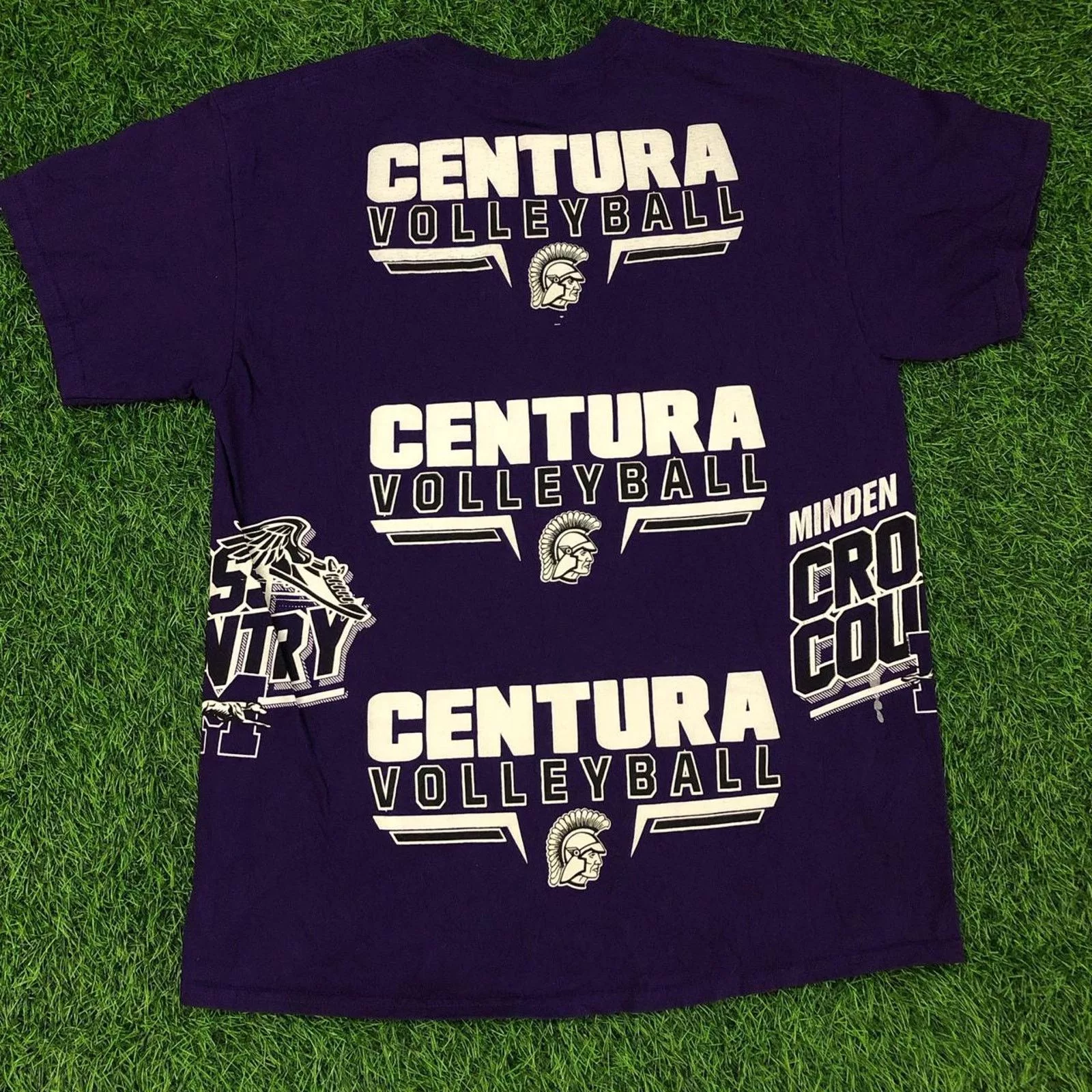 Gildan Short Sleeve T Shirts Gildan Kearny Therapeutic Horseback Riding Program Graphic Tee Purple