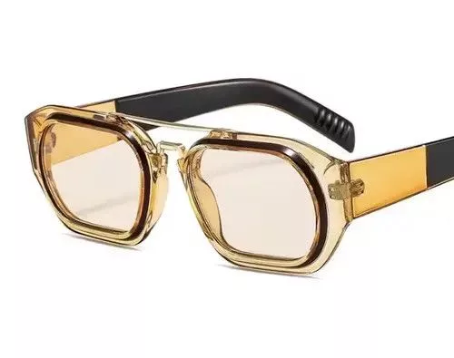 Electric Visual Glasses Electric Visual Yellow Frame Retro Style Sunglasess Streetwear
