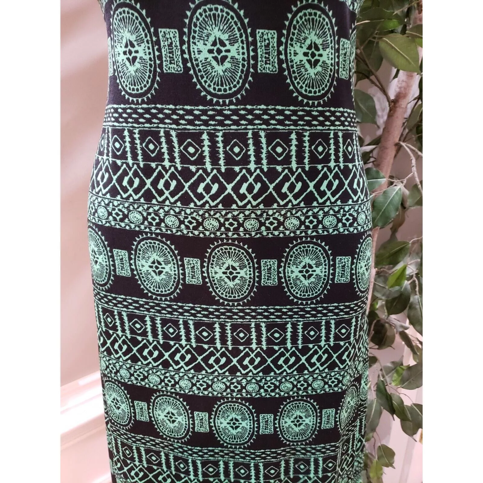 Other Maxi Dresses Other AB Studio Polyester Round Neck Sleeveless Long Maxi Dress XS Multi