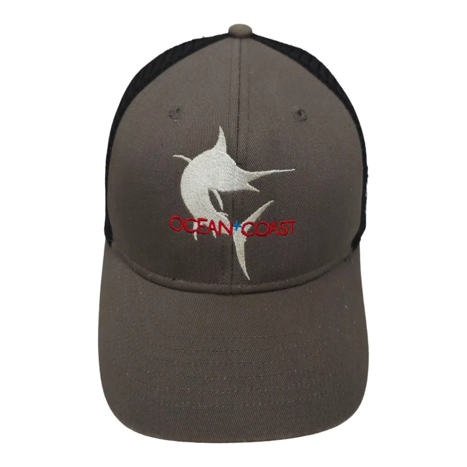 Other Hats Other Ocean Coast Embroidered Marlin Mesh Snapback Cap Trucker Gray