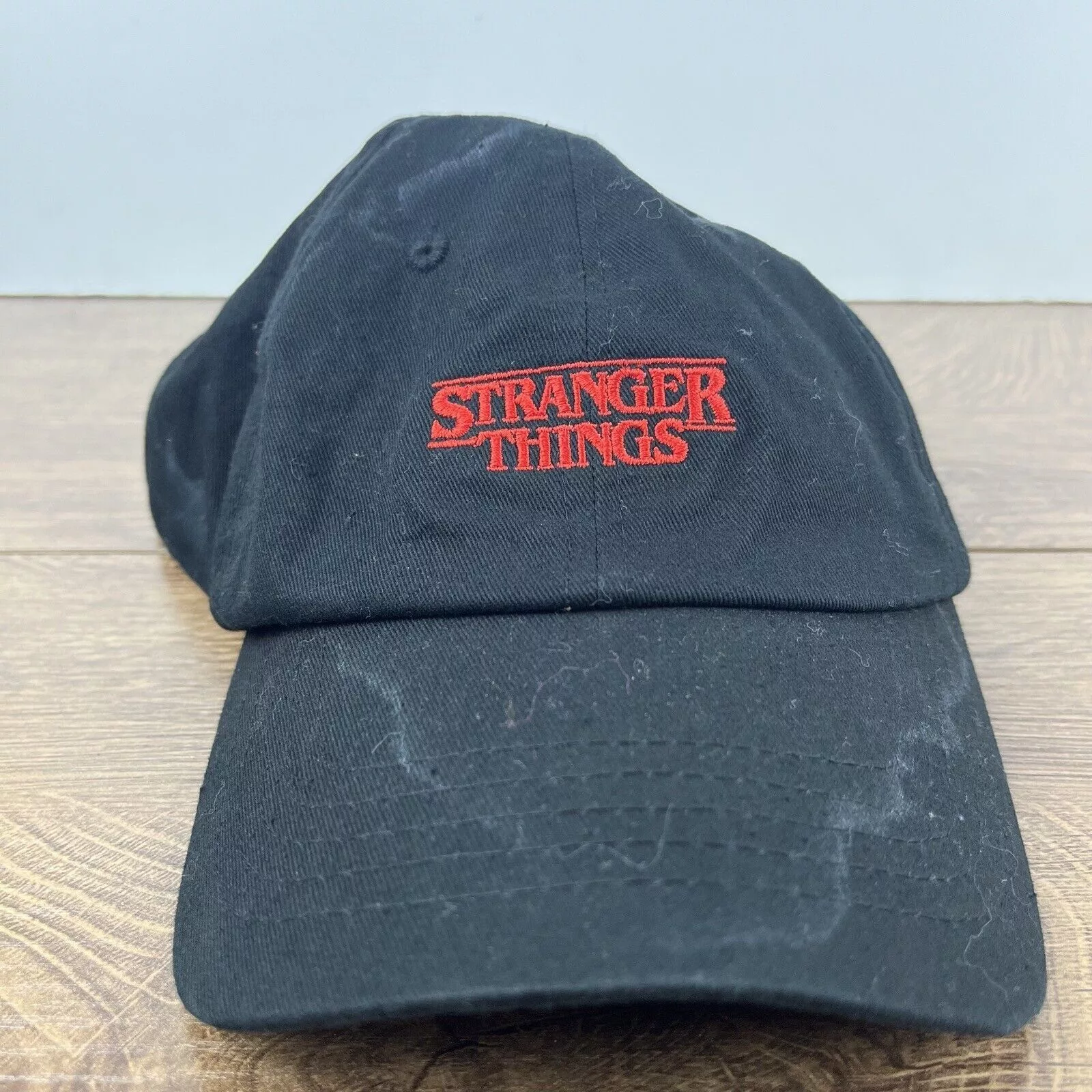 Other Hats Other Stranger Things Hat Black Adjustable Hat Black Stranger Thin