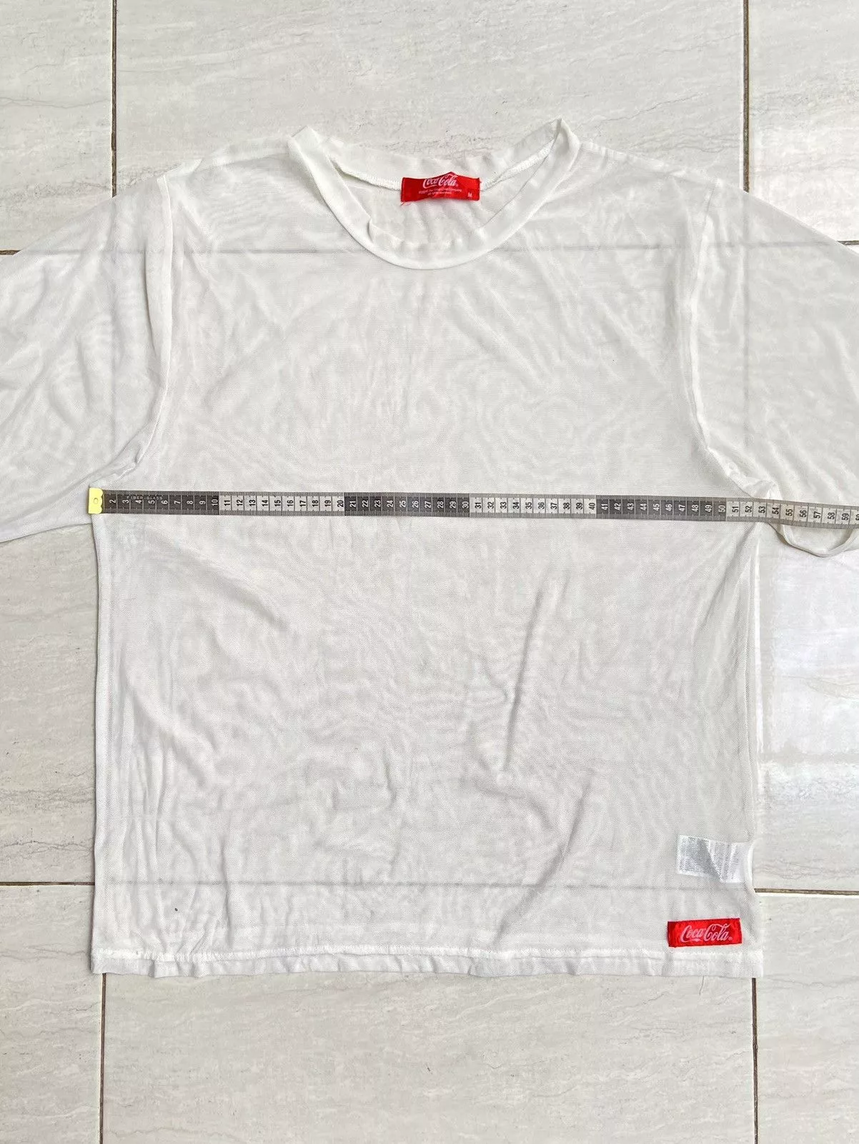 Coca Cola Short Sleeve T Shirts COCA COLA White Mesh T-shirt
