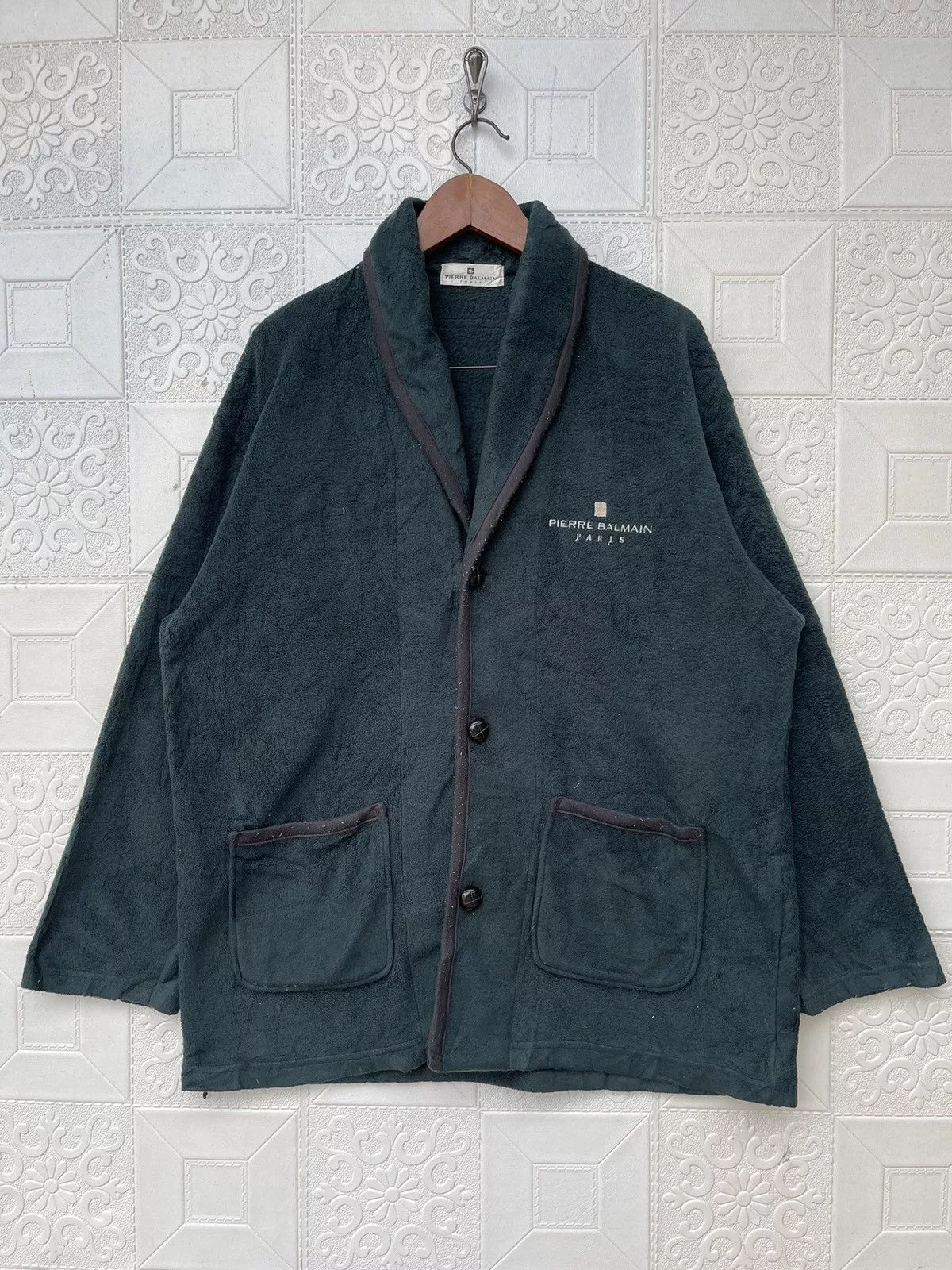 Designer Light Jackets Designer × Pierre Balmain Pierre Balmain Paris Fleece Jacket Green