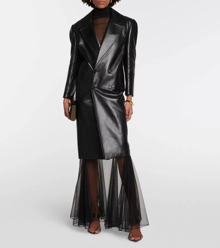 Saint Laurent Paris Heels Saint Laurent Paris o1s1wg110724 Martha Mules in Silk Satin in Storm Grey Gray