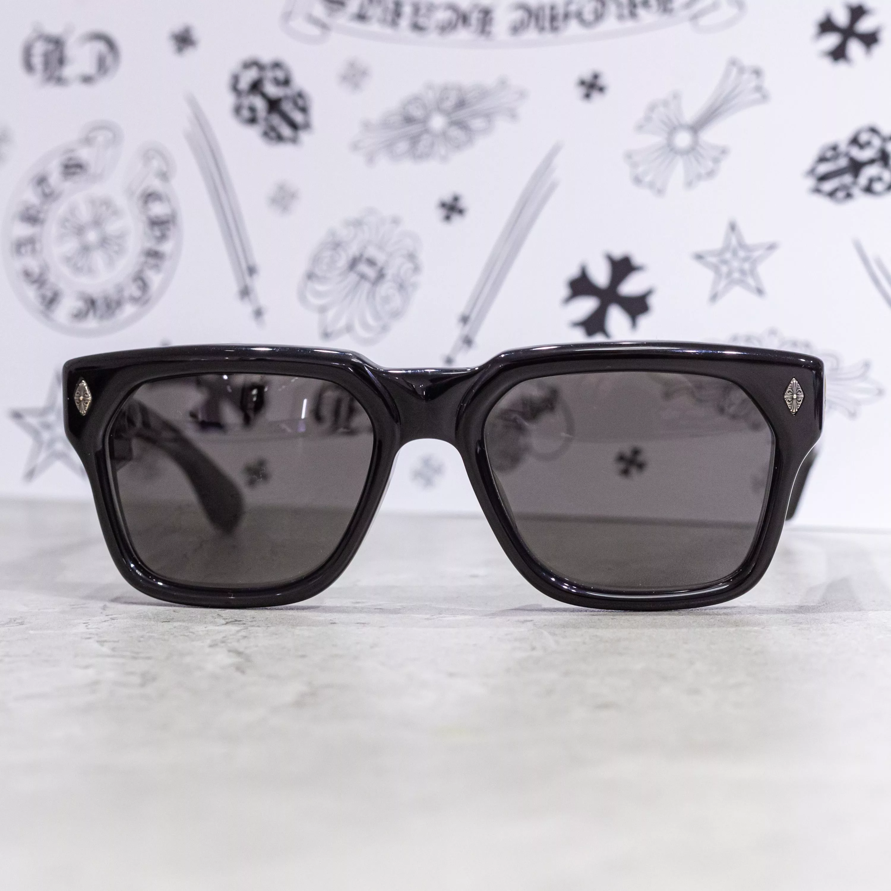 Chrome Hearts Sunglasses CHROME HEARTS SNIFFER BLACK