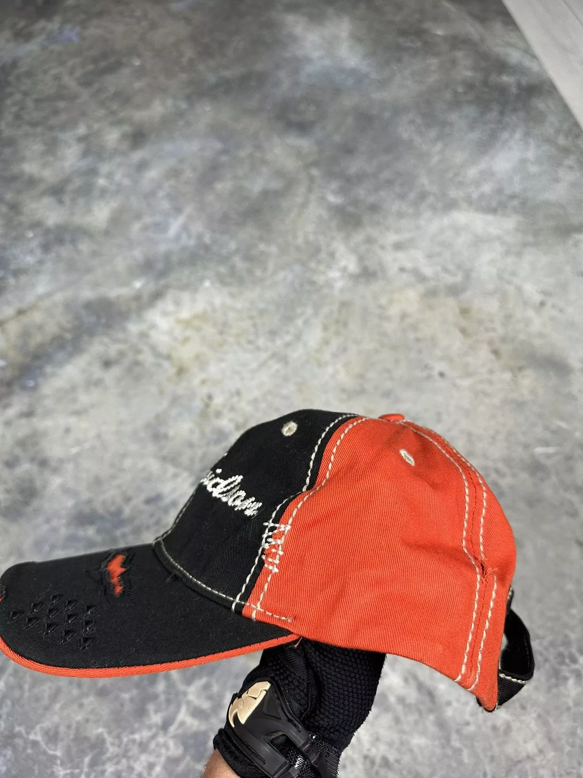Harley Davidson Hats Harley Davidson × Vintage Vintage Harley Davidson Hat Orange