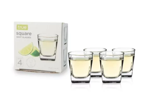 Square Shot Glasses Set of 4