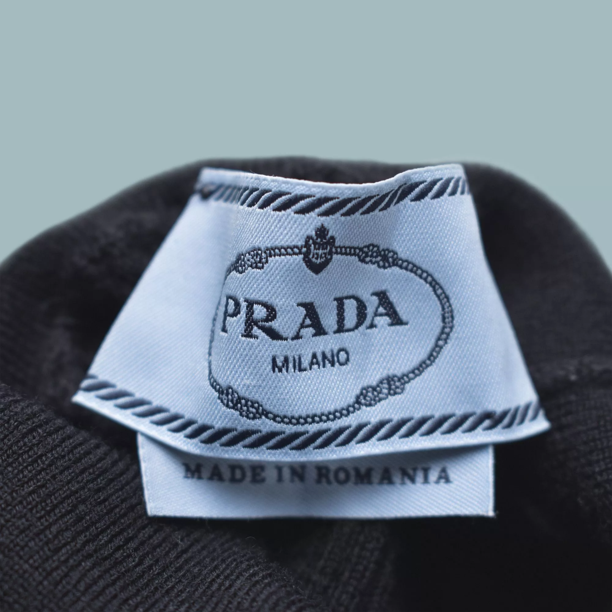 Prada Sweaters PRADA WOMEN'S BLACK TURTLENECK SWEATER KNITTED