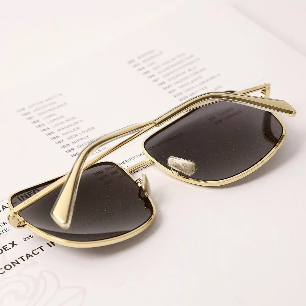 Celine Sunglasses CELINE CL40284U SUNGLASSES Gold
