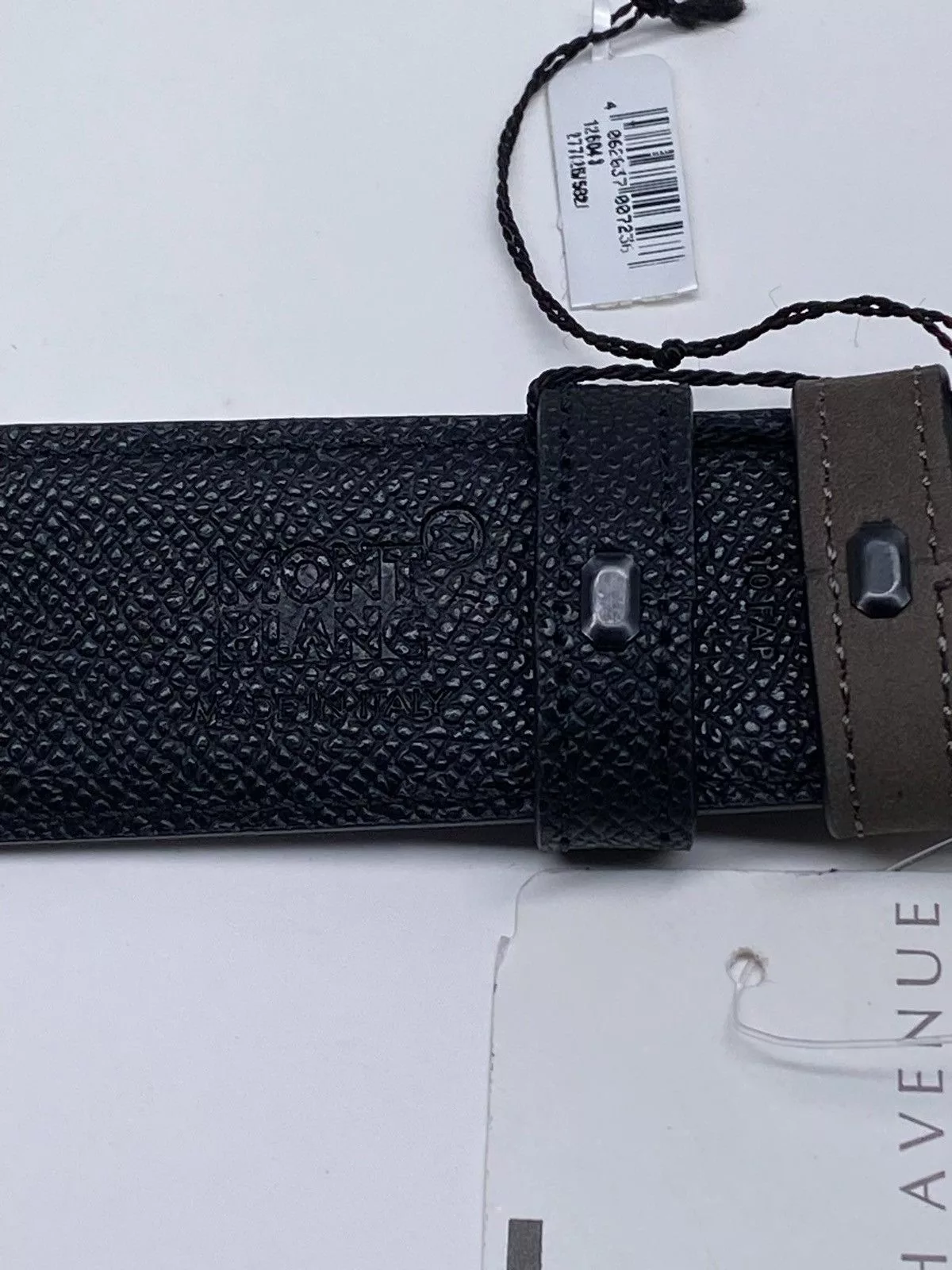 Montblanc Belts Montblanc Trapeze Adjustable & Reversible Leather Belt Gray