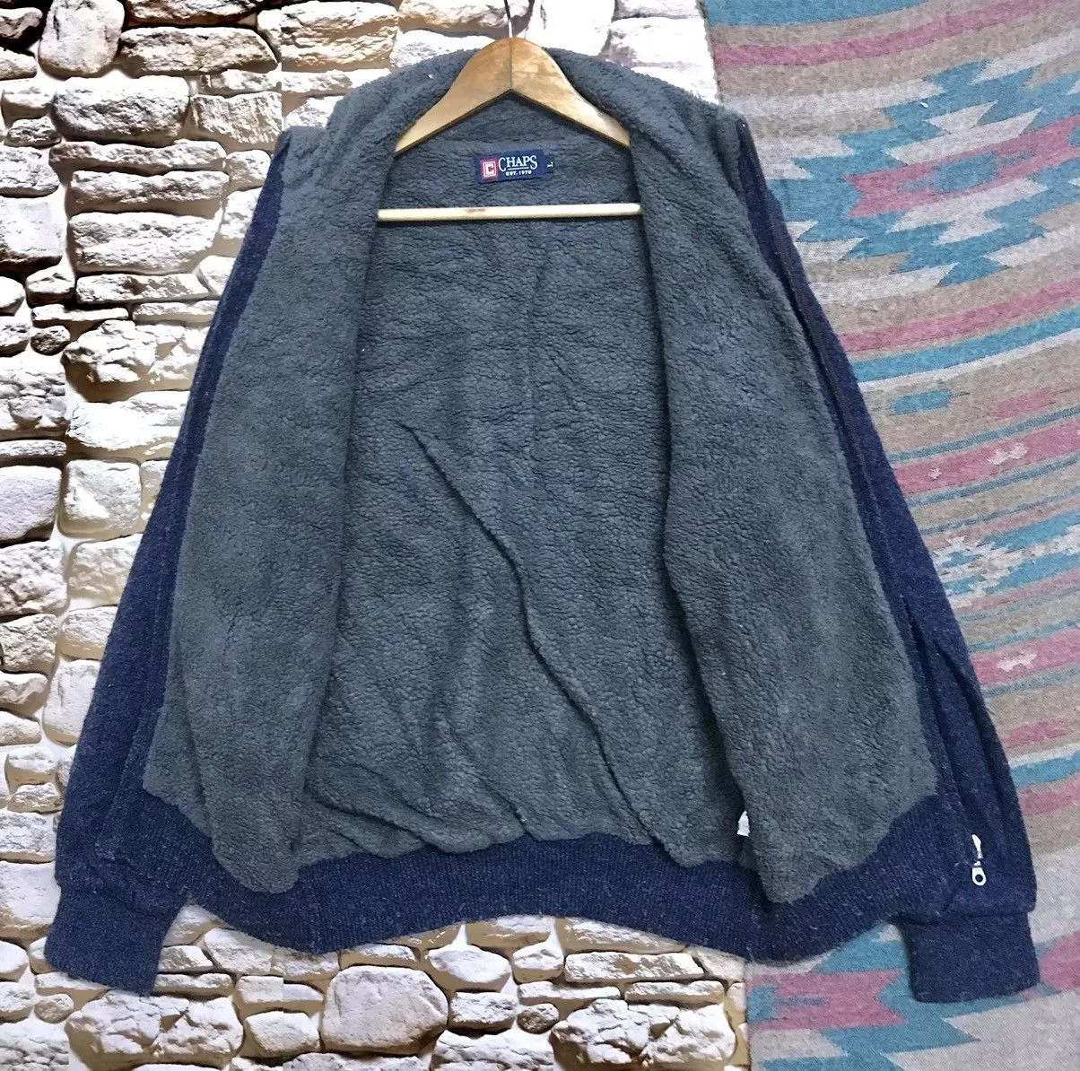 Chaps Light Jackets Chaps Fleece Jacket Blue