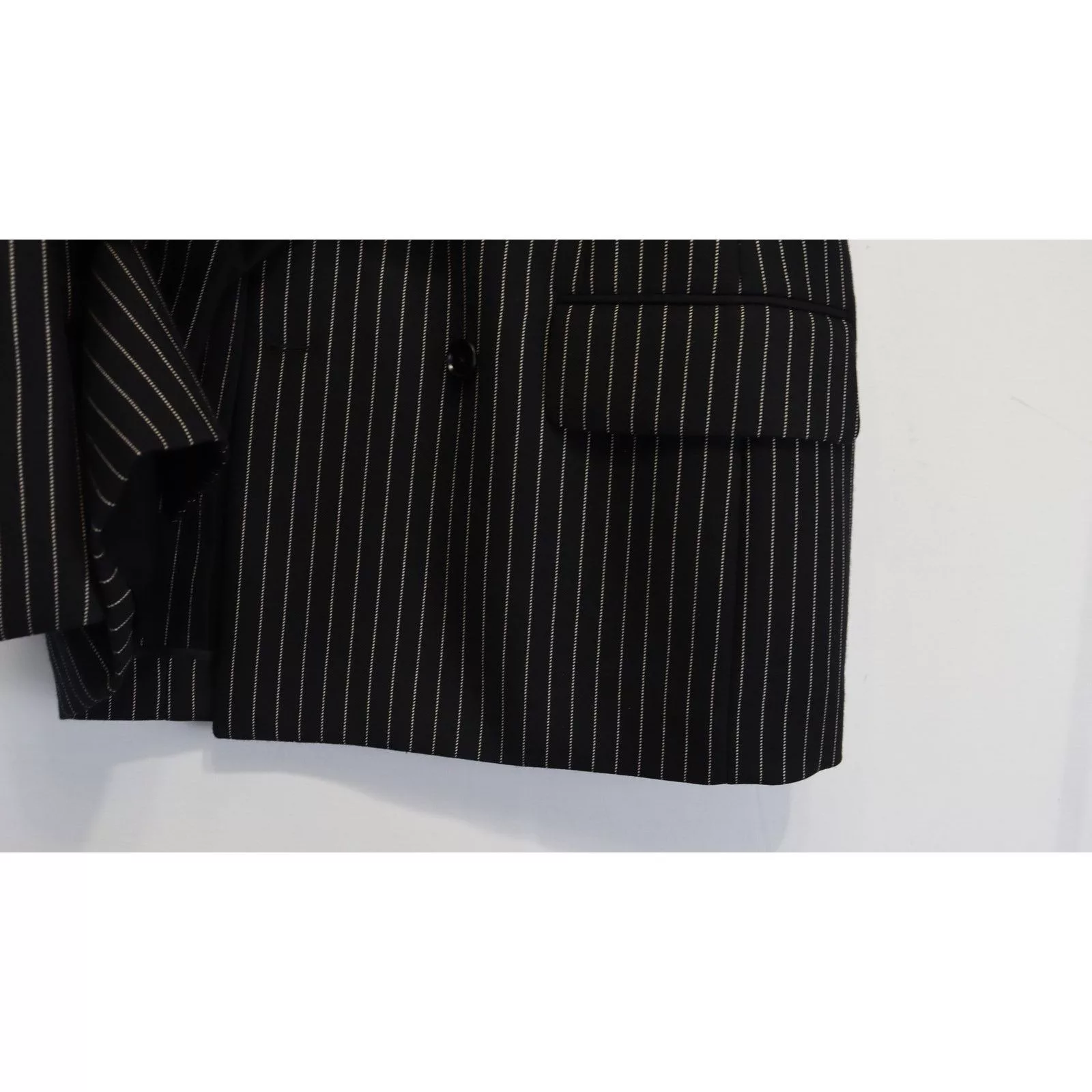 Tom Ford Light Jackets Tom Ford o1rshd1 Cooper Stripe Blazer Jacket in Black/White