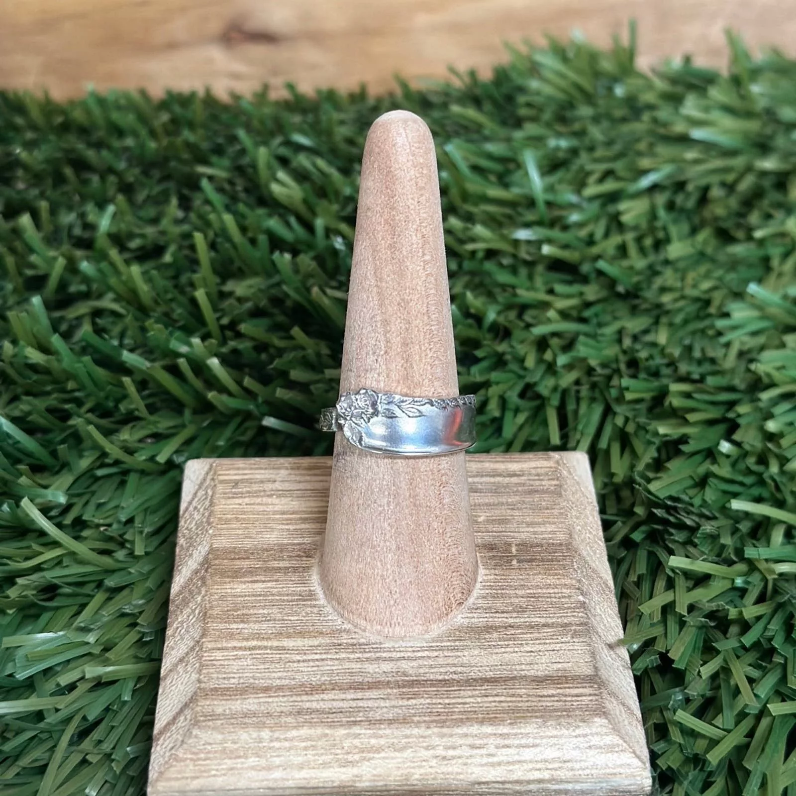 Handmade Rings Handmade Floral Ring size 9 Silver