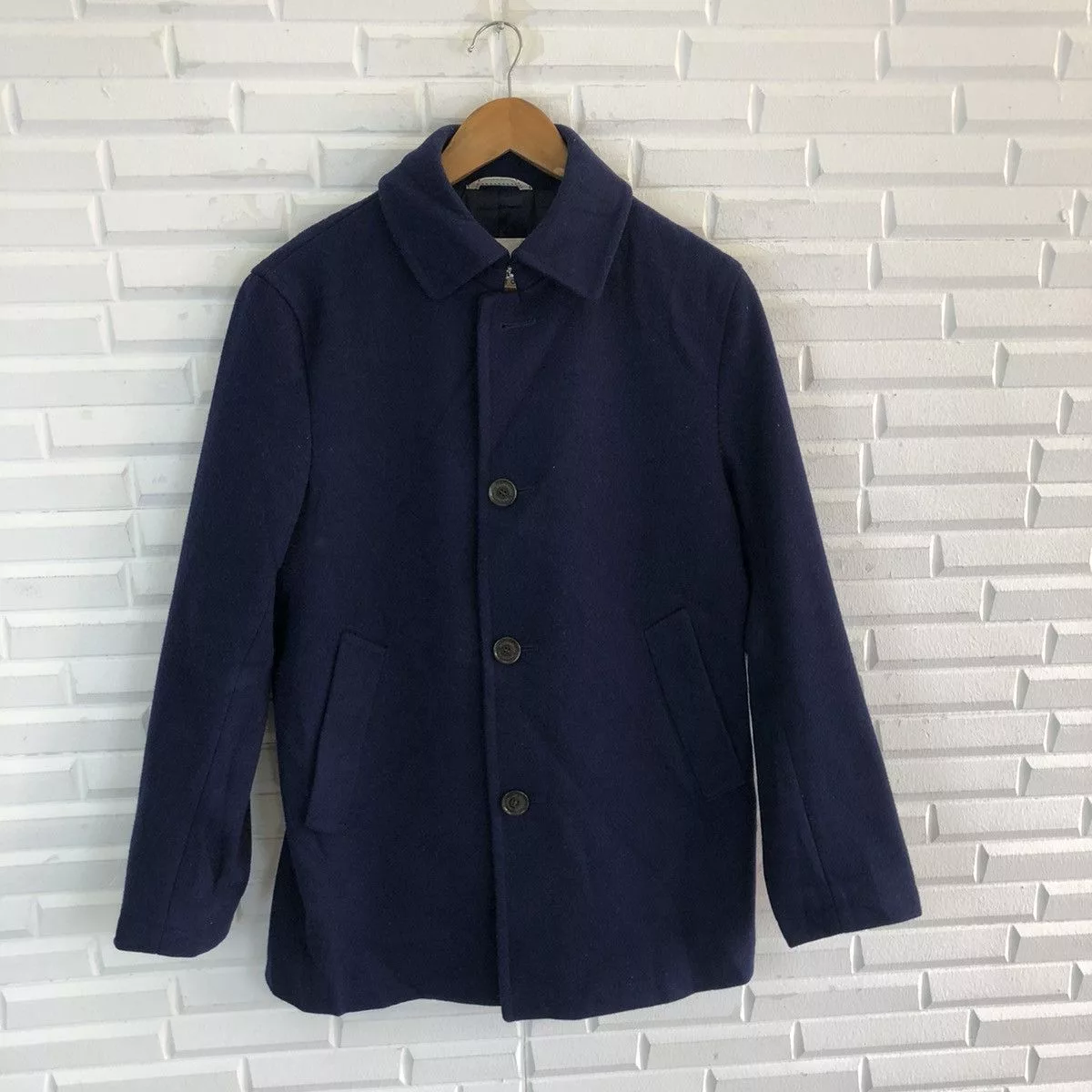 Mackintosh Heavy Coats MACKINTOSH PHILOSOPHY ADMIRAL MELTON WOOL JACKET Blue