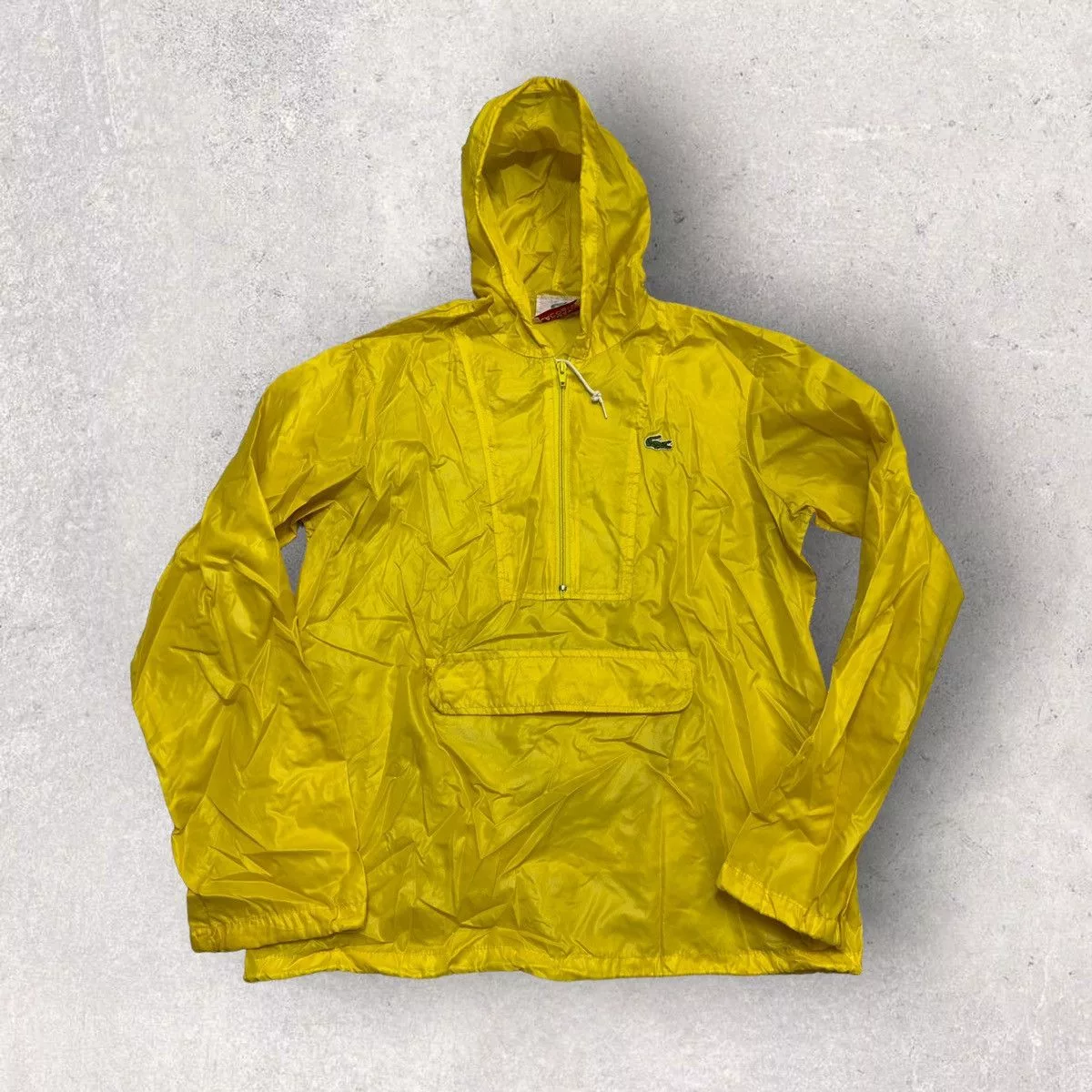 Lacoste Light Jackets Lacoste × Vintage Vintage Lacoste windbreaker Yellow