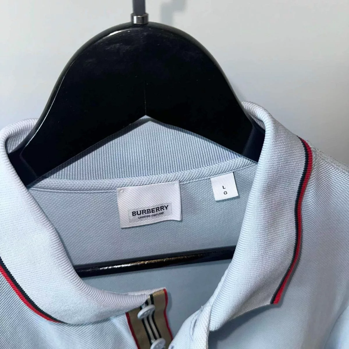 Burberry Polos BURBERRY POLO SHIRT Blue Luxury