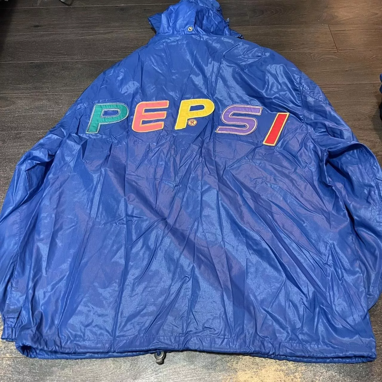 Designer Bombers Designer Vintage Pepsi Collection Windbreaker Blue
