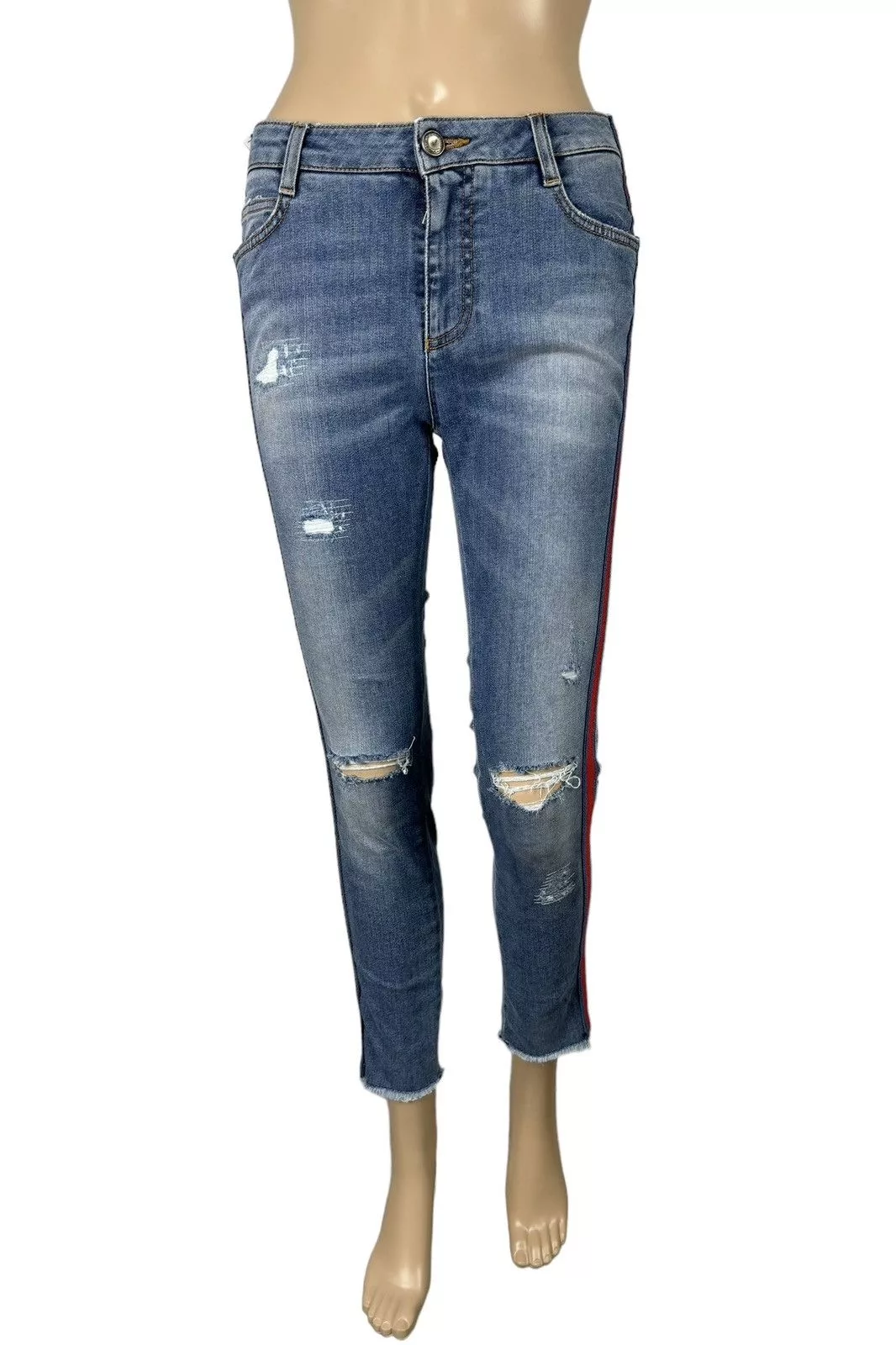 Ermanno Scervino Jeans Ermanno Scervino Slim Jeans Cropped size 40 Blue