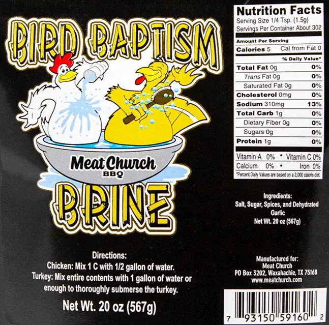 Bird Baptism Brine