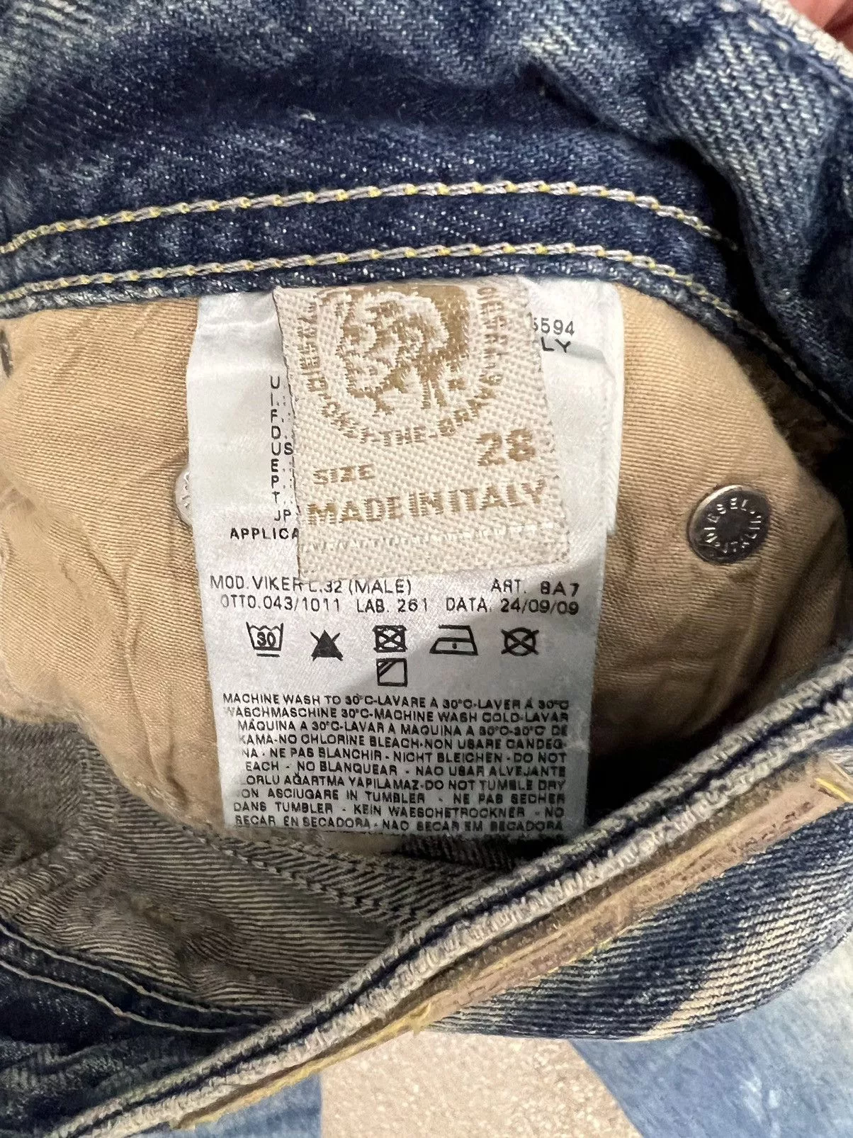 Diesel Denim Diesel 08 Viker Denim Pants Blue