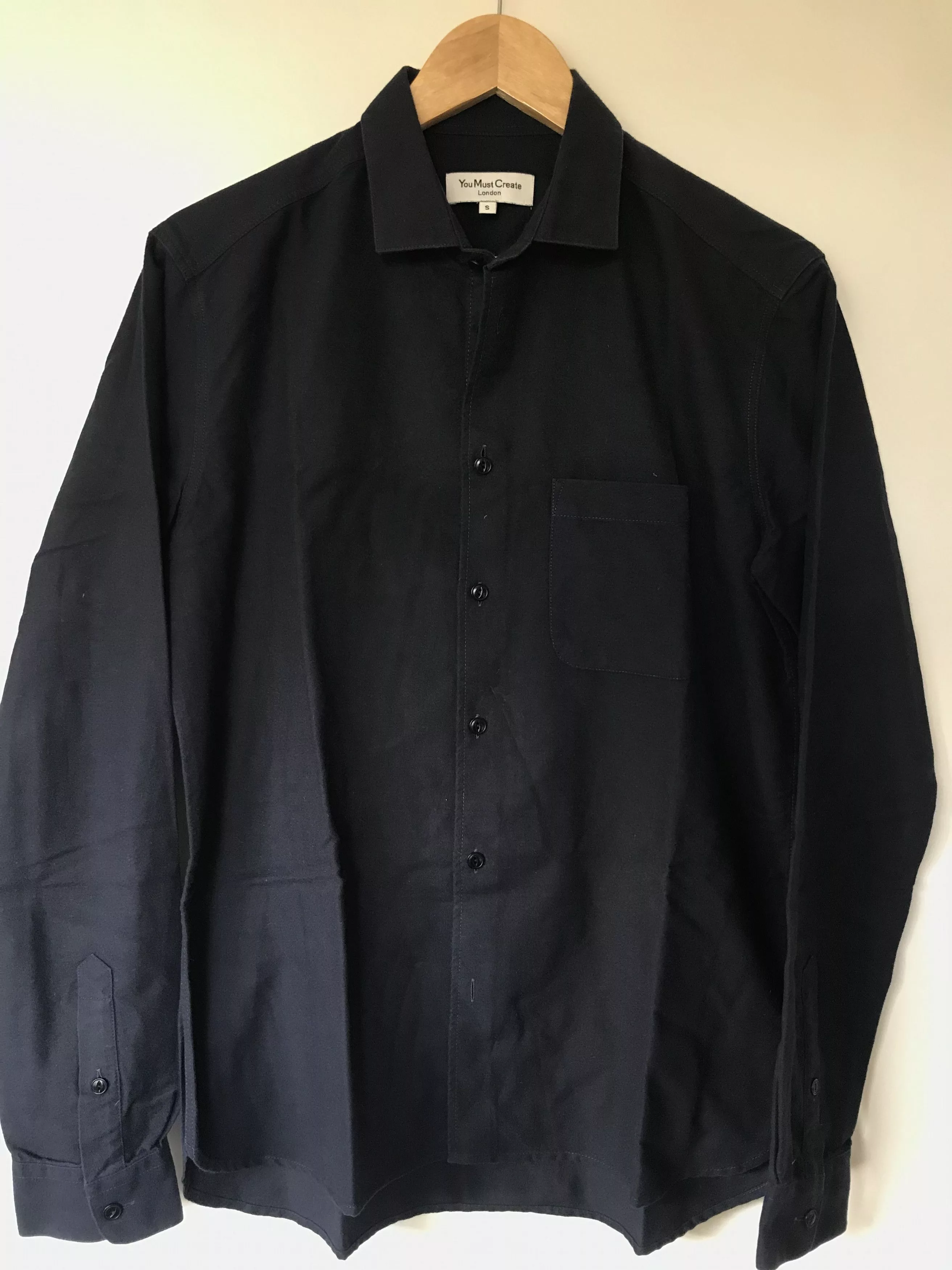 YMC Shirts Button Ups NEW SS18 YMC dark navy shirt Blue