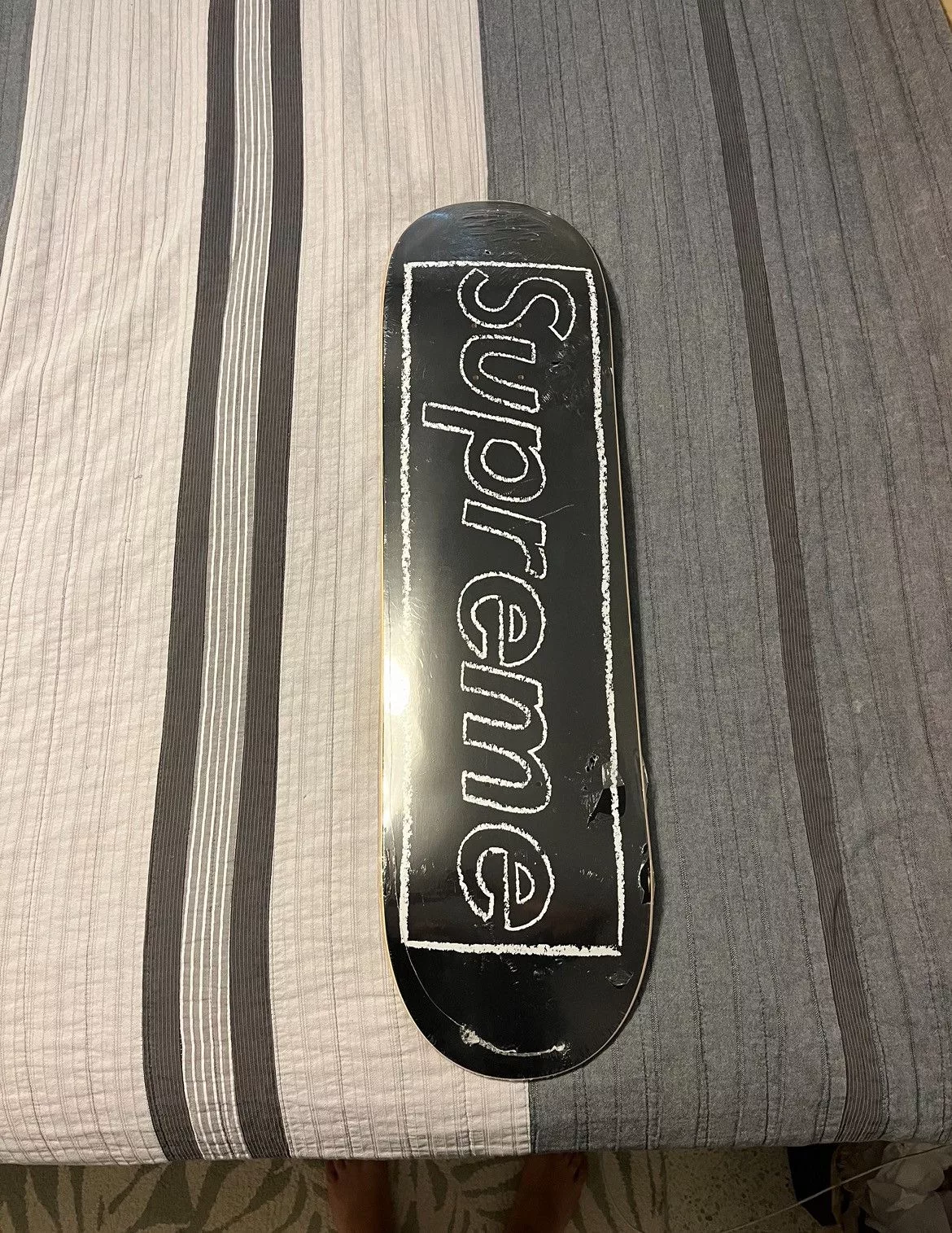 Kaws Supreme Kaws × Supreme Chalk Bogo Deck Black