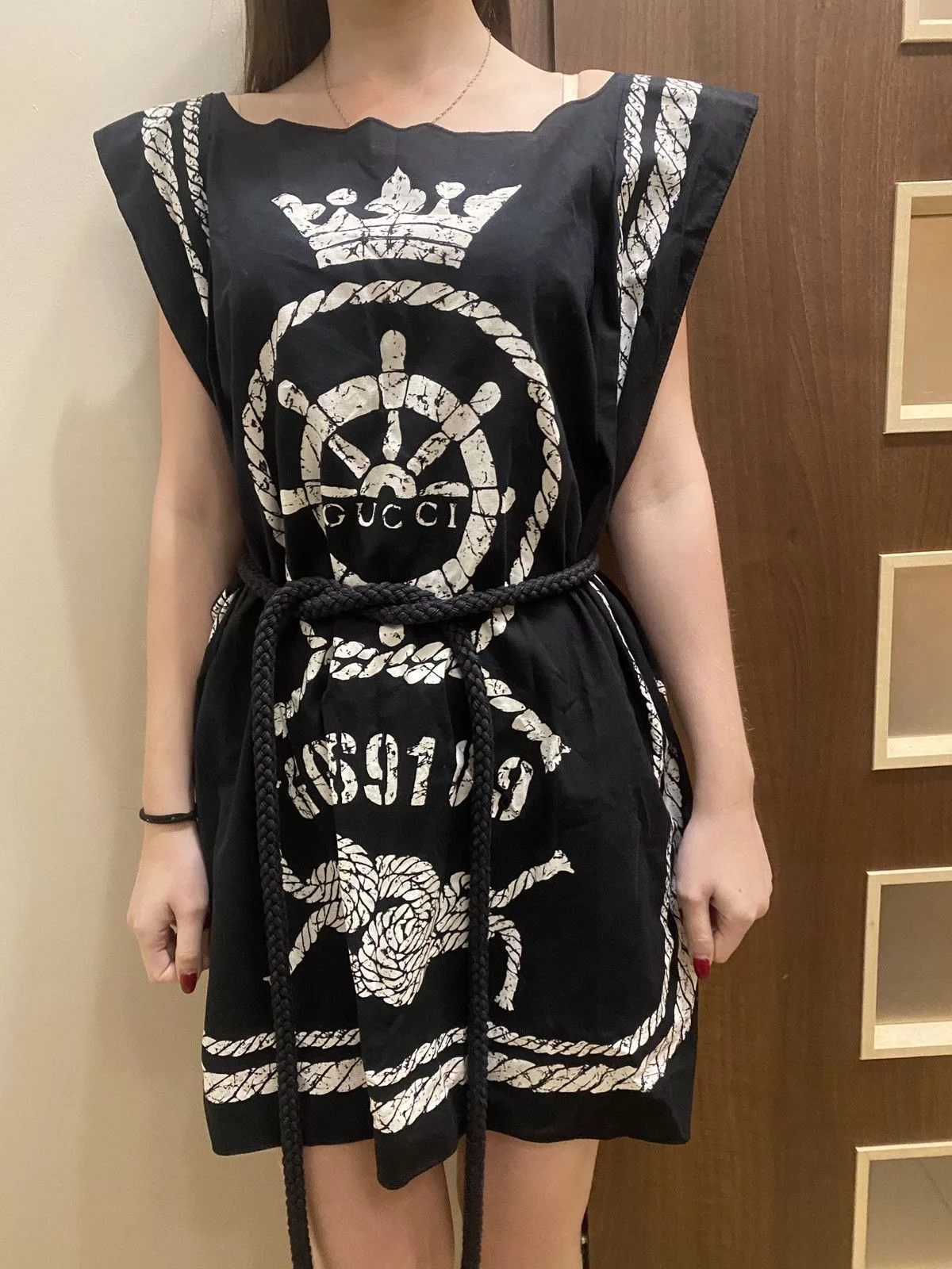 Gucci Mini Dresses Gucci Luxury universal size drip big logo mini dress Black
